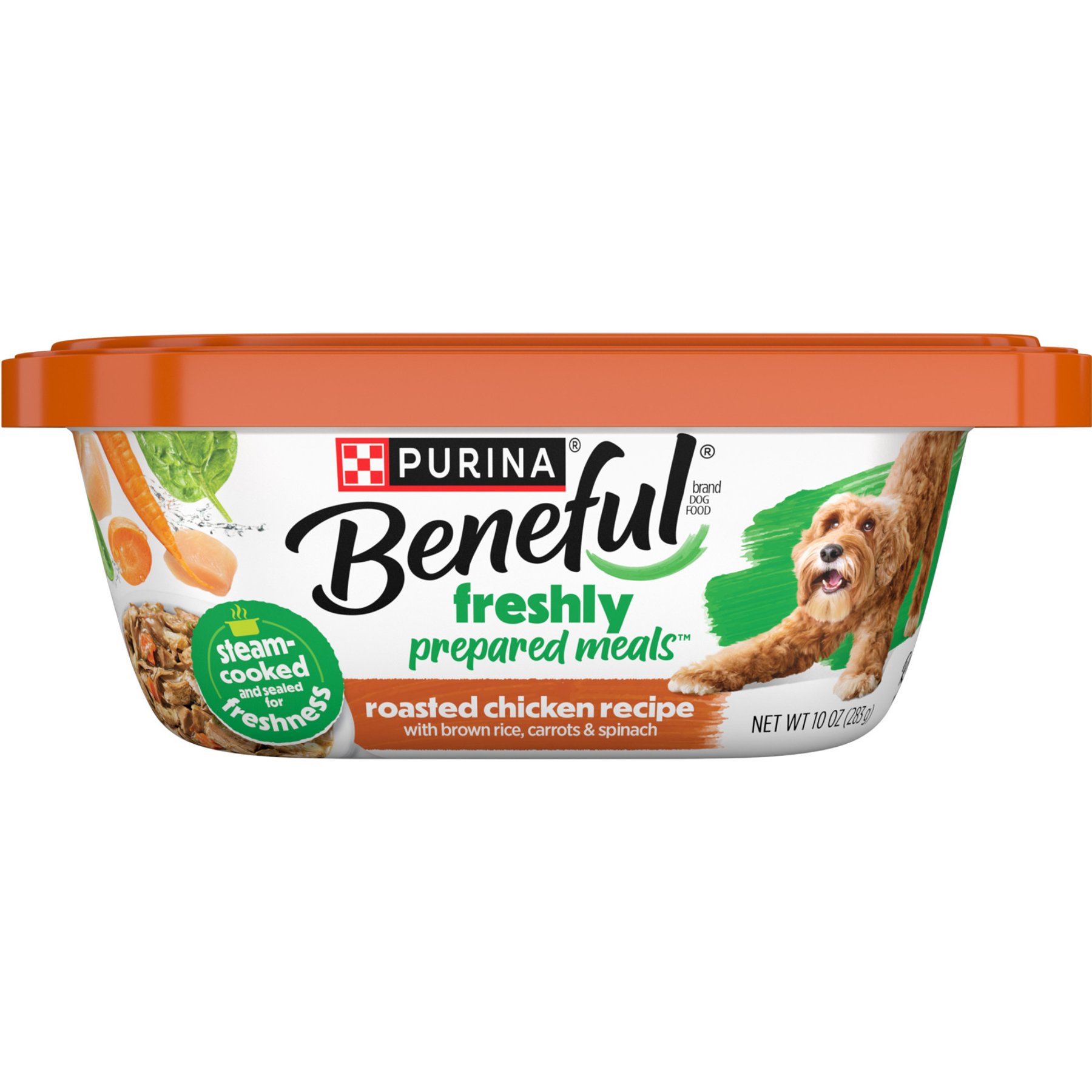 Purina Beneful Freshly Prepared Meals Roasted Chicken Recipe with Brown Rice, Carrots & Spinach Wet Dog Food