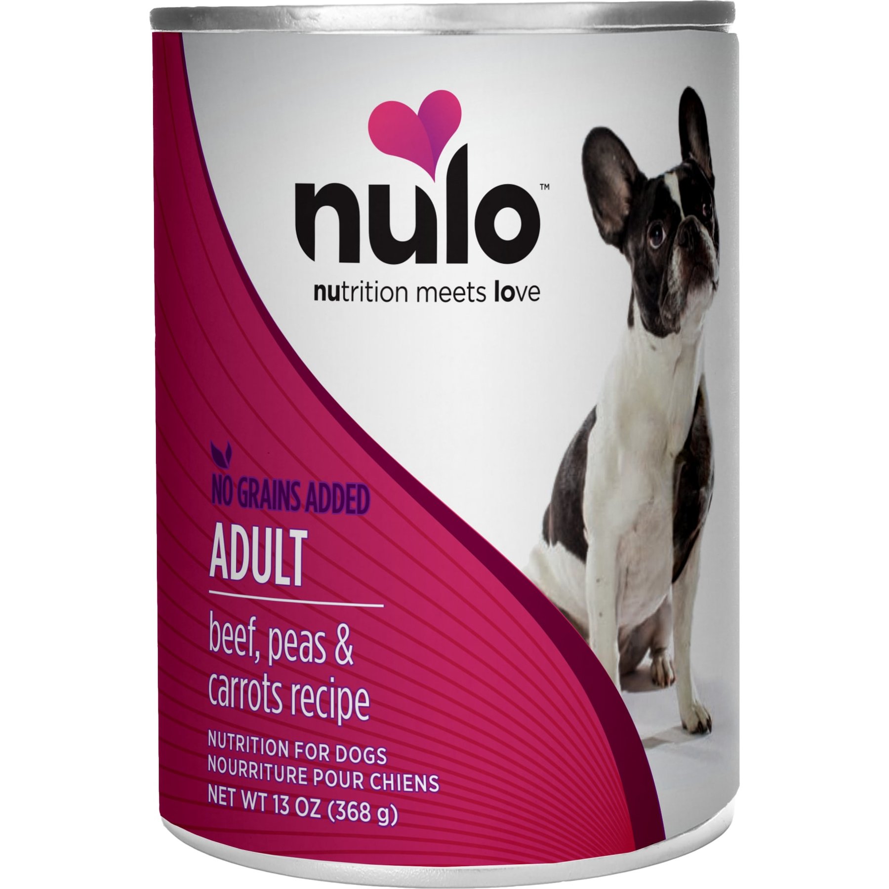 Nulo Adult Grain-Free Beef, Peas, & Carrots Recipe Wet Pate Canned Dog Food