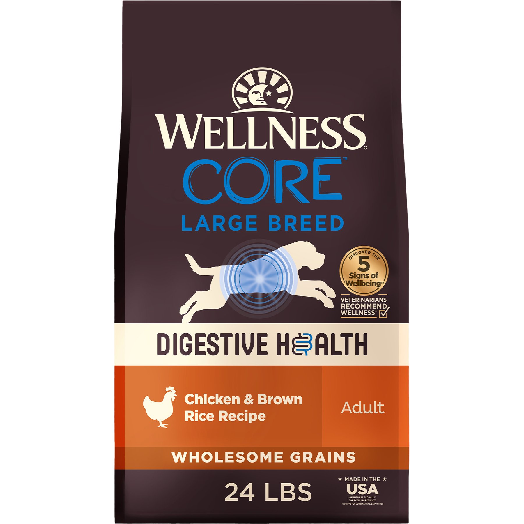 Wellness CORE Digestive Health Chicken & Brown Rice Dry Dog Food
