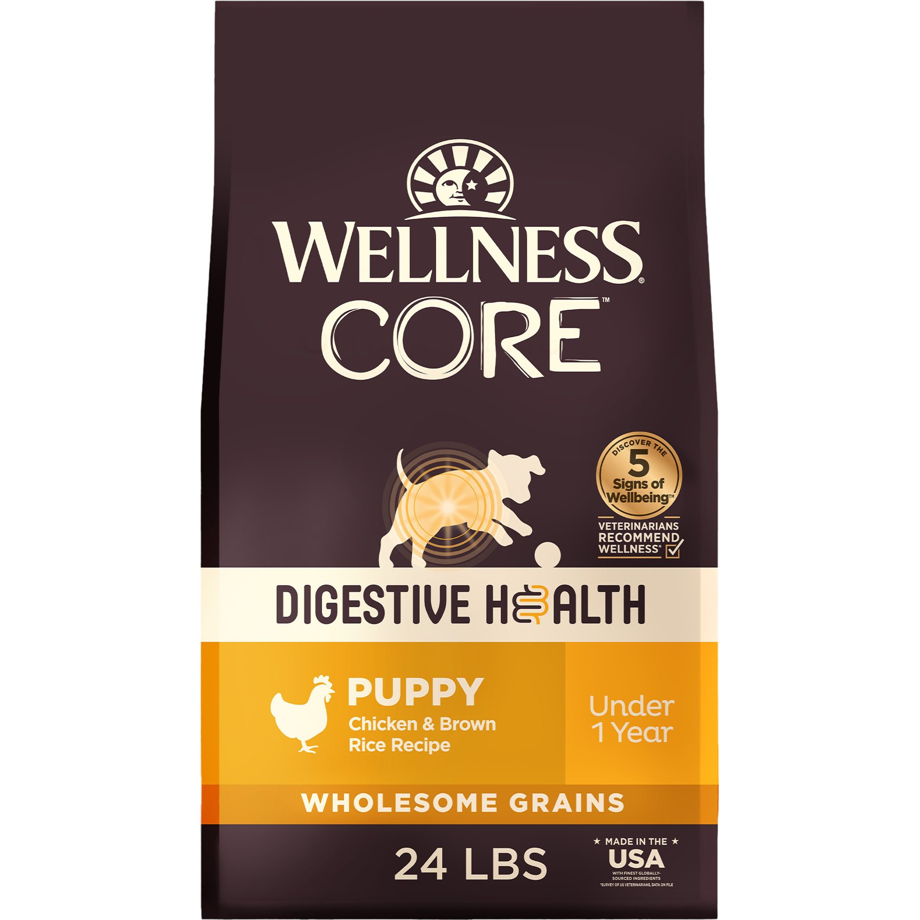 Wellness CORE Digestive Health Puppy Chicken & Brown Rice Dry Dog Food