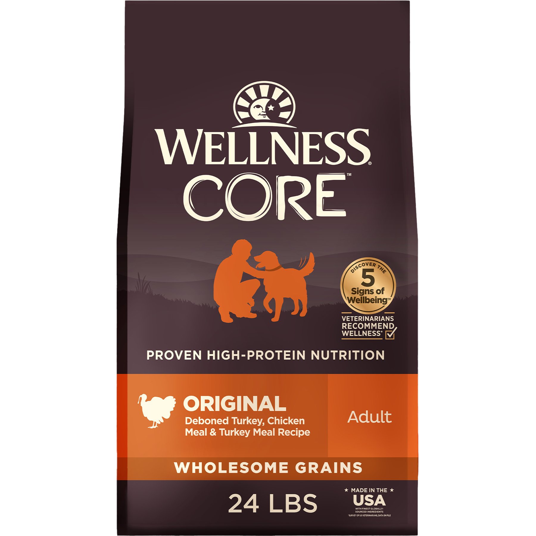 Wellness CORE Wholesome Grains Original Recipe High Protein Dry Dog Food