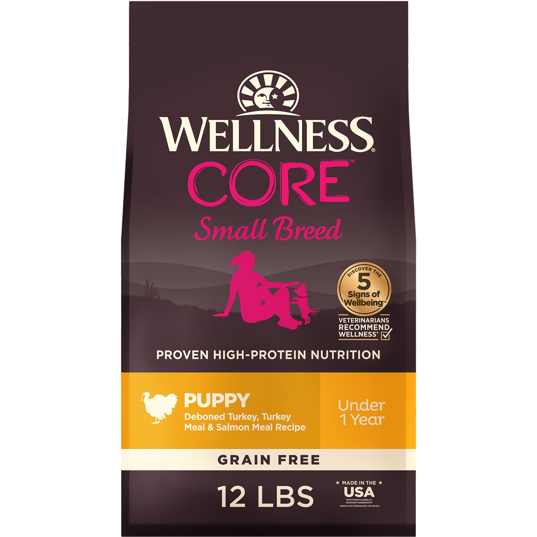 Wellness CORE Grain-Free Small Breed Puppy Deboned Turkey Recipe Dry Dog Food