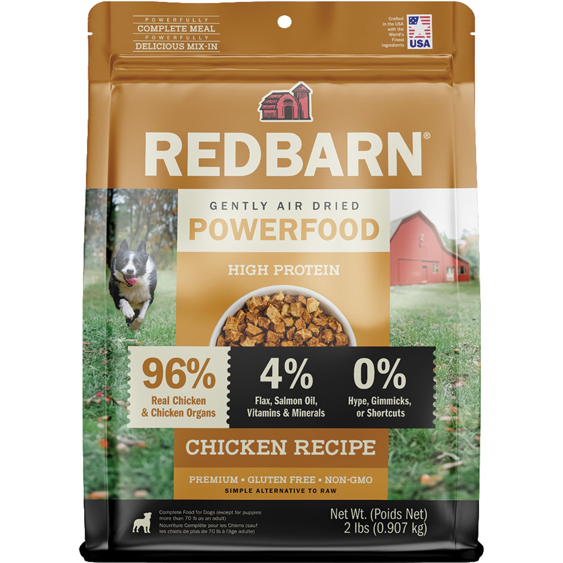 Redbarn Powerfood Chicken High Protein Grain-Free Gently Air Dried Dog Food