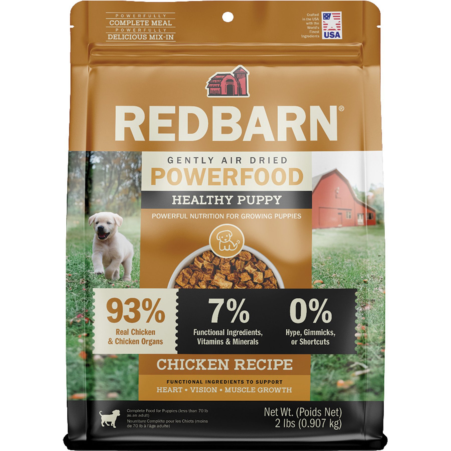 Redbarn Powerfood Healthy Puppy Chicken, Grain-Free Gently Air Dried Dog Food