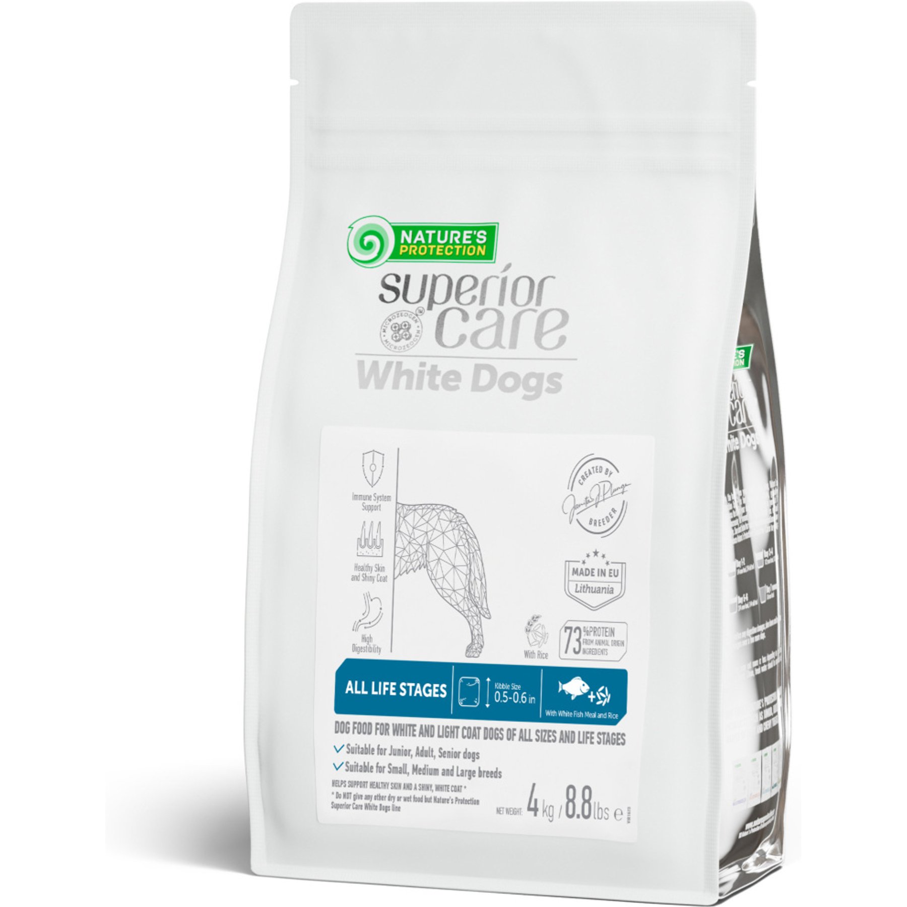 Nature's Protection Superior Care All Life Stages & Breeds White Fish & Rice Dry Dog Food