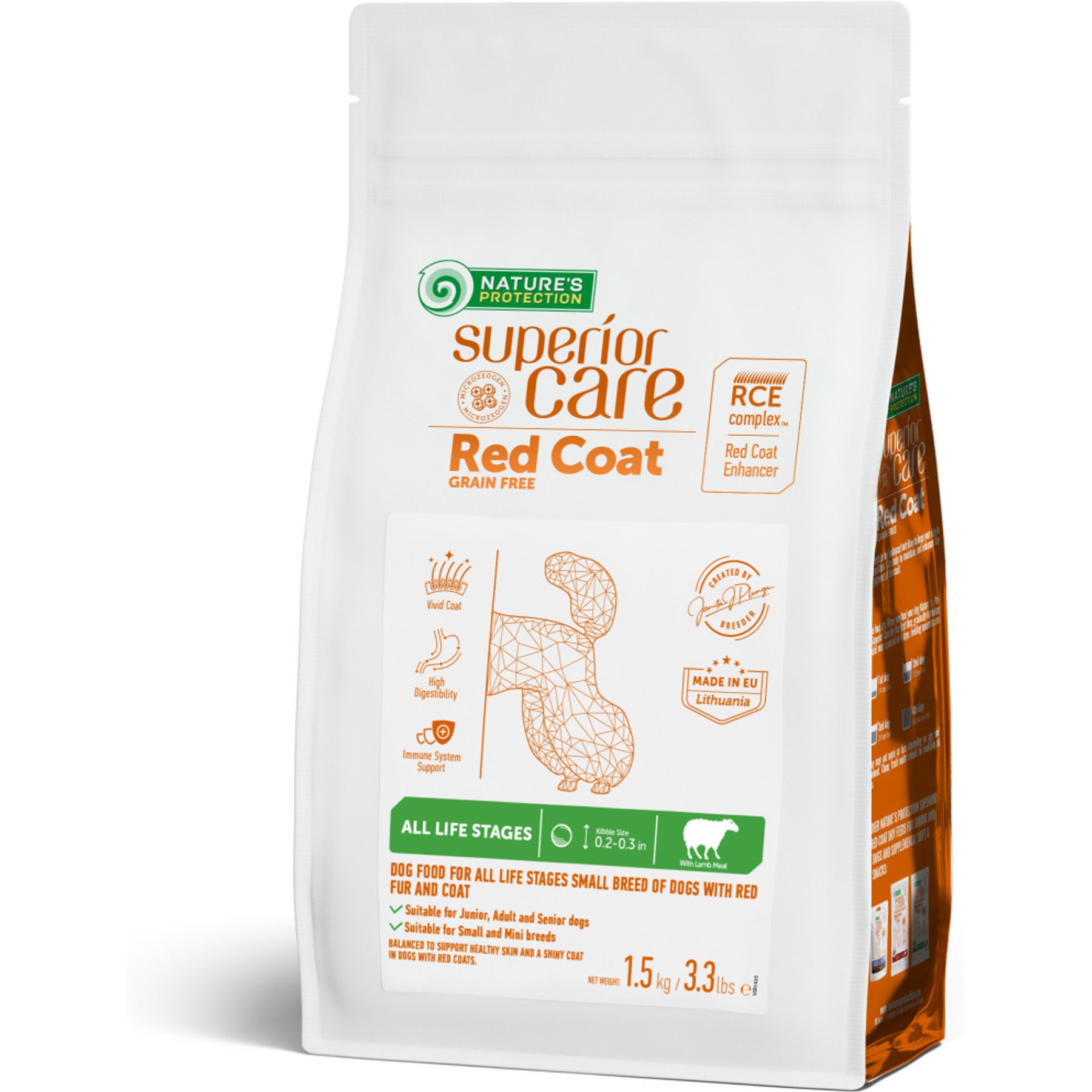 Nature's Protection Superior Care All Life Stages Small Breed Grain-Free Lamb Dry Dog Food