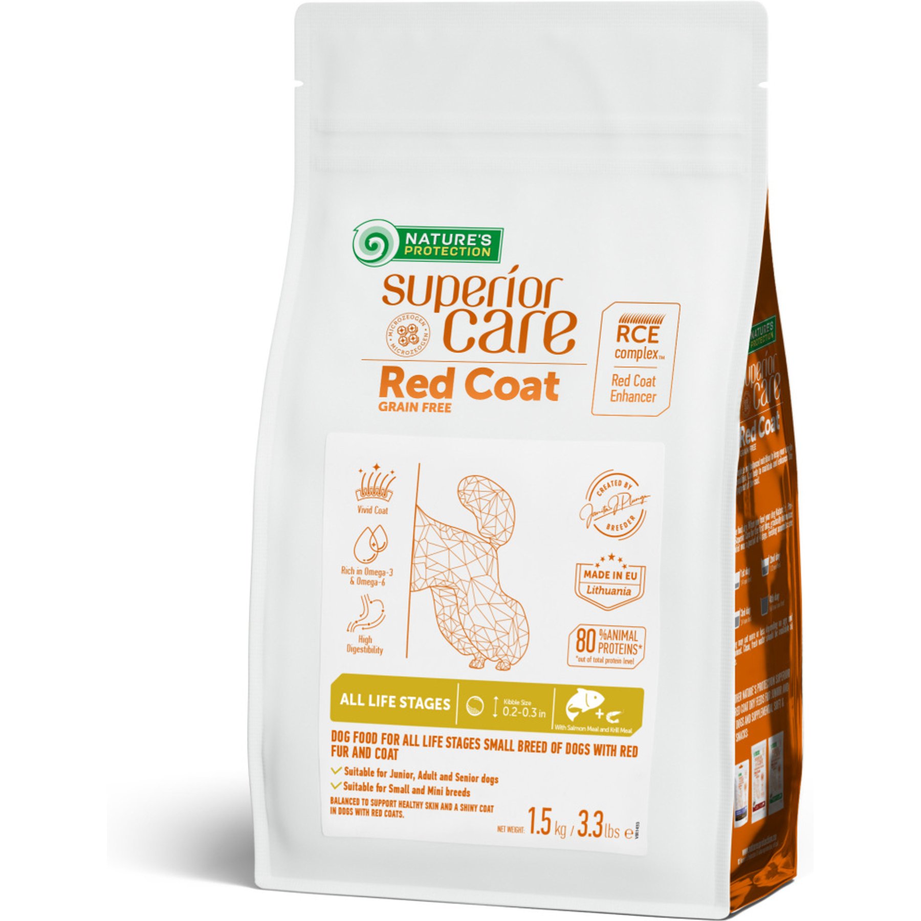 Nature's Protection Superior Care All Life Stages Small Breed Grain-Free Salmon & Krill Dry Dog Food