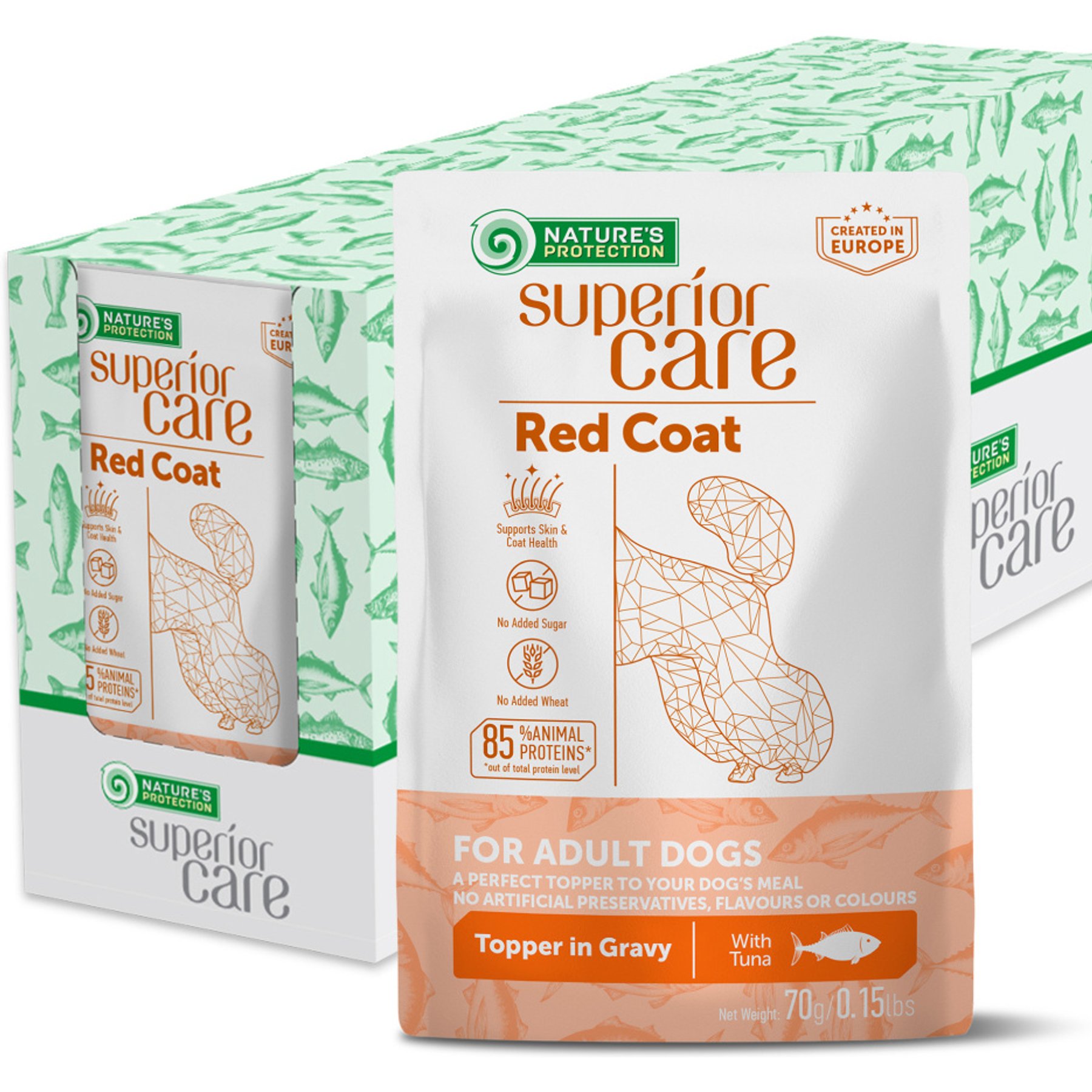 Nature's Protection Superior Care Adult Low Calorie Tuna Wet Dog Food Topper