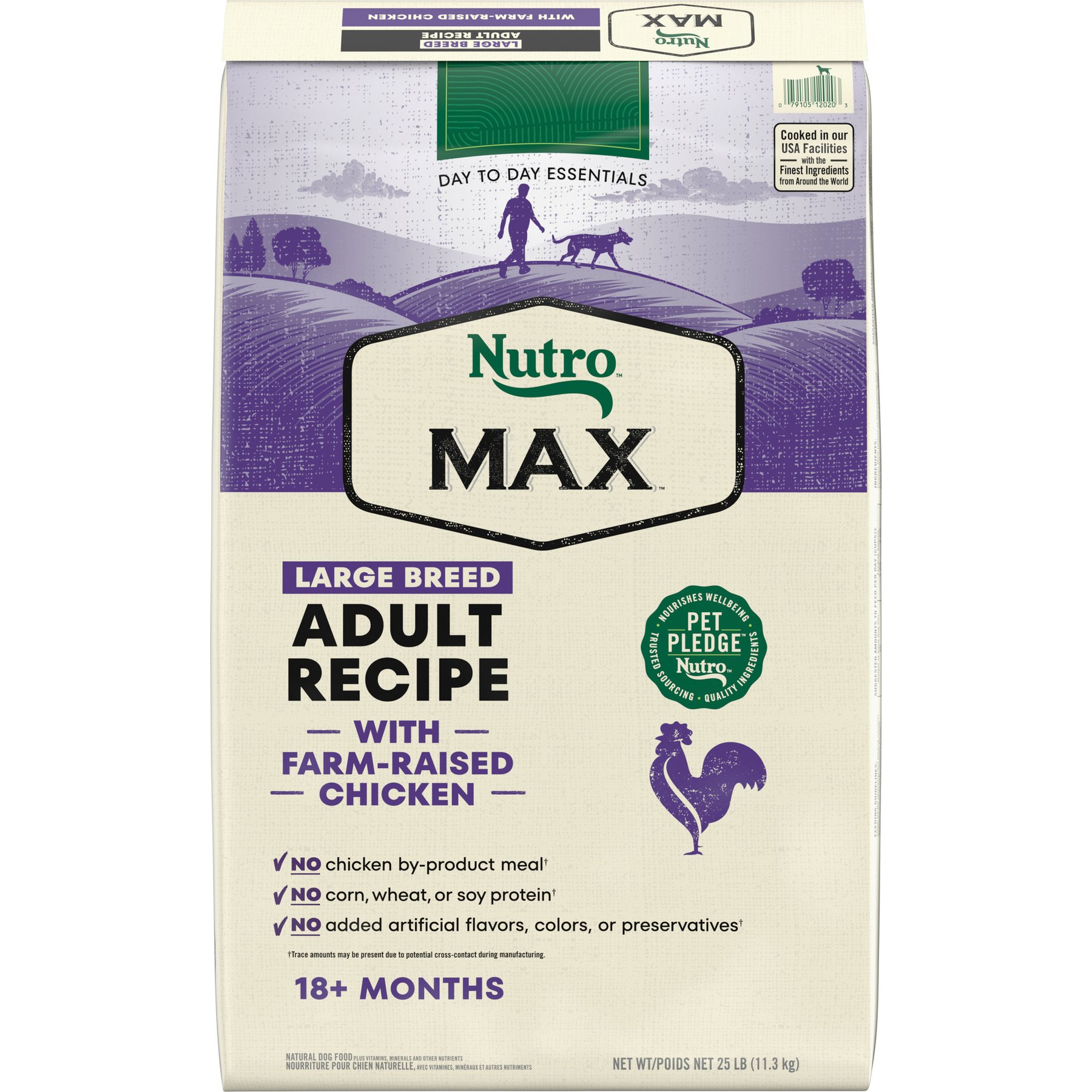 Nutro Max Adult Large Breed Farm-Raised Chicken Recipe Natural Dry Dog Food