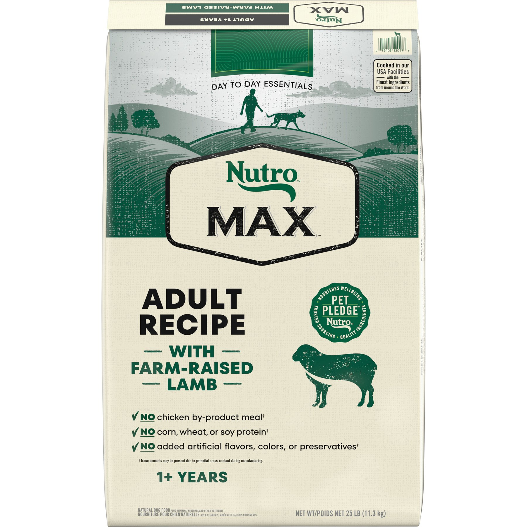 Nutro Max Adult Farm-Raised Lamb Recipe Natural Dry Dog Food