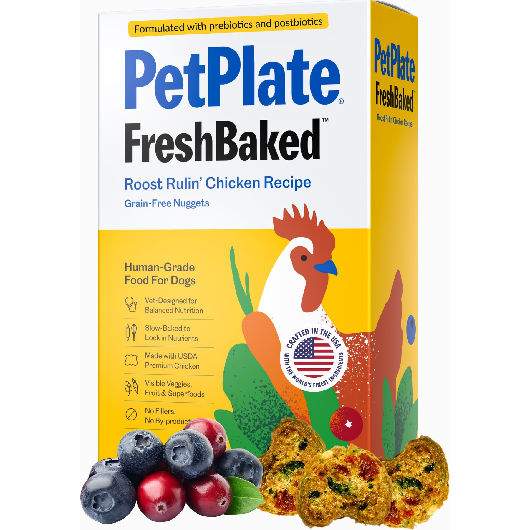 PetPlate FreshBaked Grain-Free Chicken Gently Baked & Air-Dried Human-Grade Dog Food