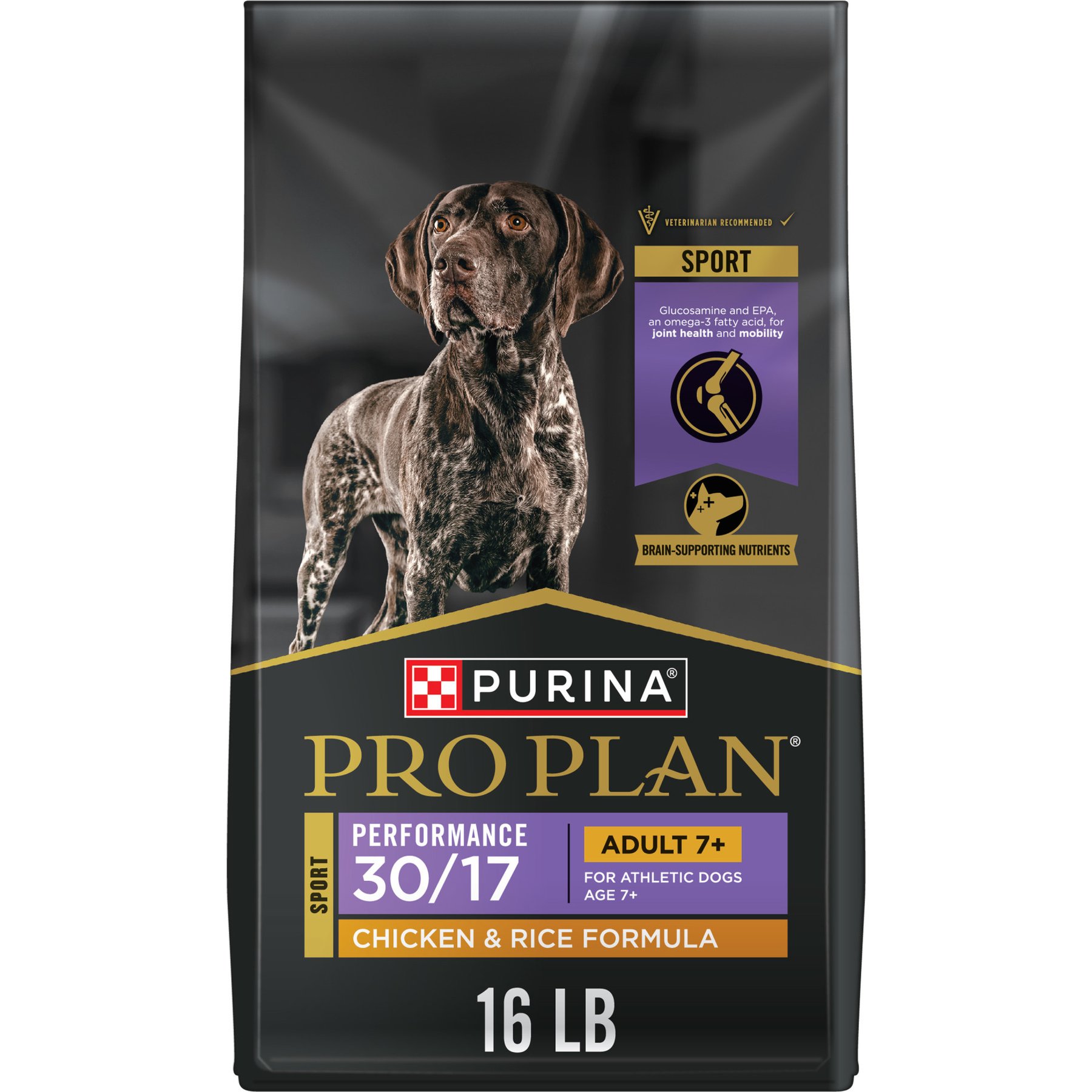 Purina Pro Plan Sport Performance Adult 7+ High-Protein 30/17 Chicken & Rice Formula Dry Dog Food