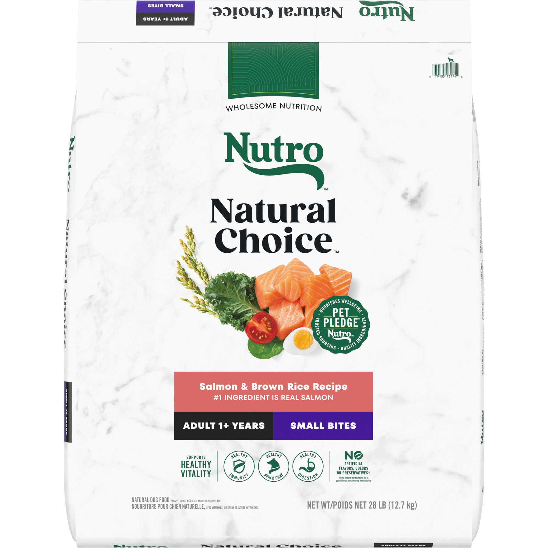 Nutro Natural Choice Adult Small Bites High Protein Salmon & Brown Rice Recipe Dry Dog Food