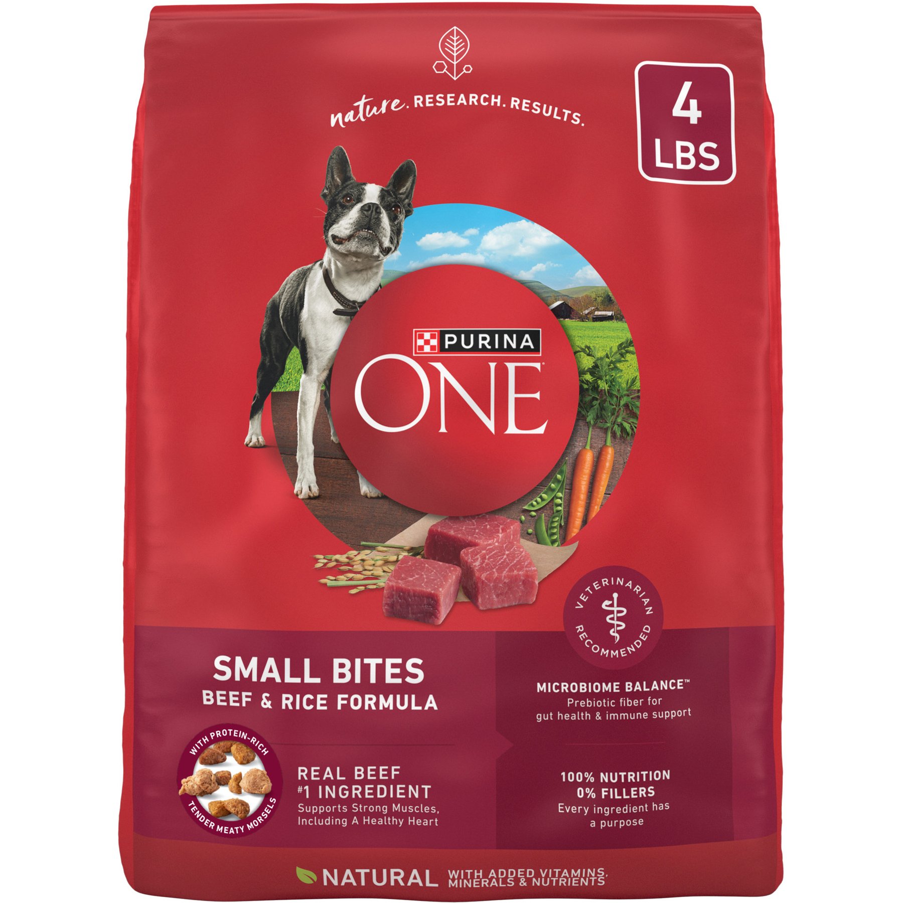 Purina ONE Small Bites Beef & Rice Formula Small Dry Dog Food