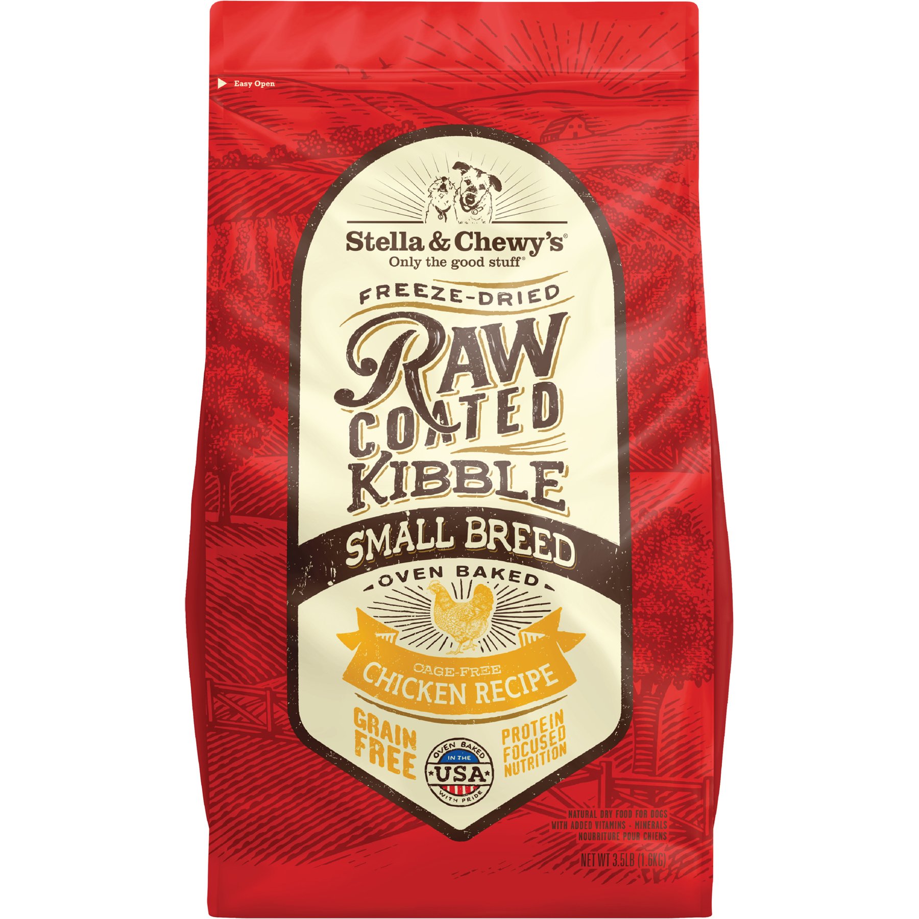 Stella & Chewy's Raw Coated Cage-Free Chicken Recipe Small Breed Grain-Free Dry Dog Food