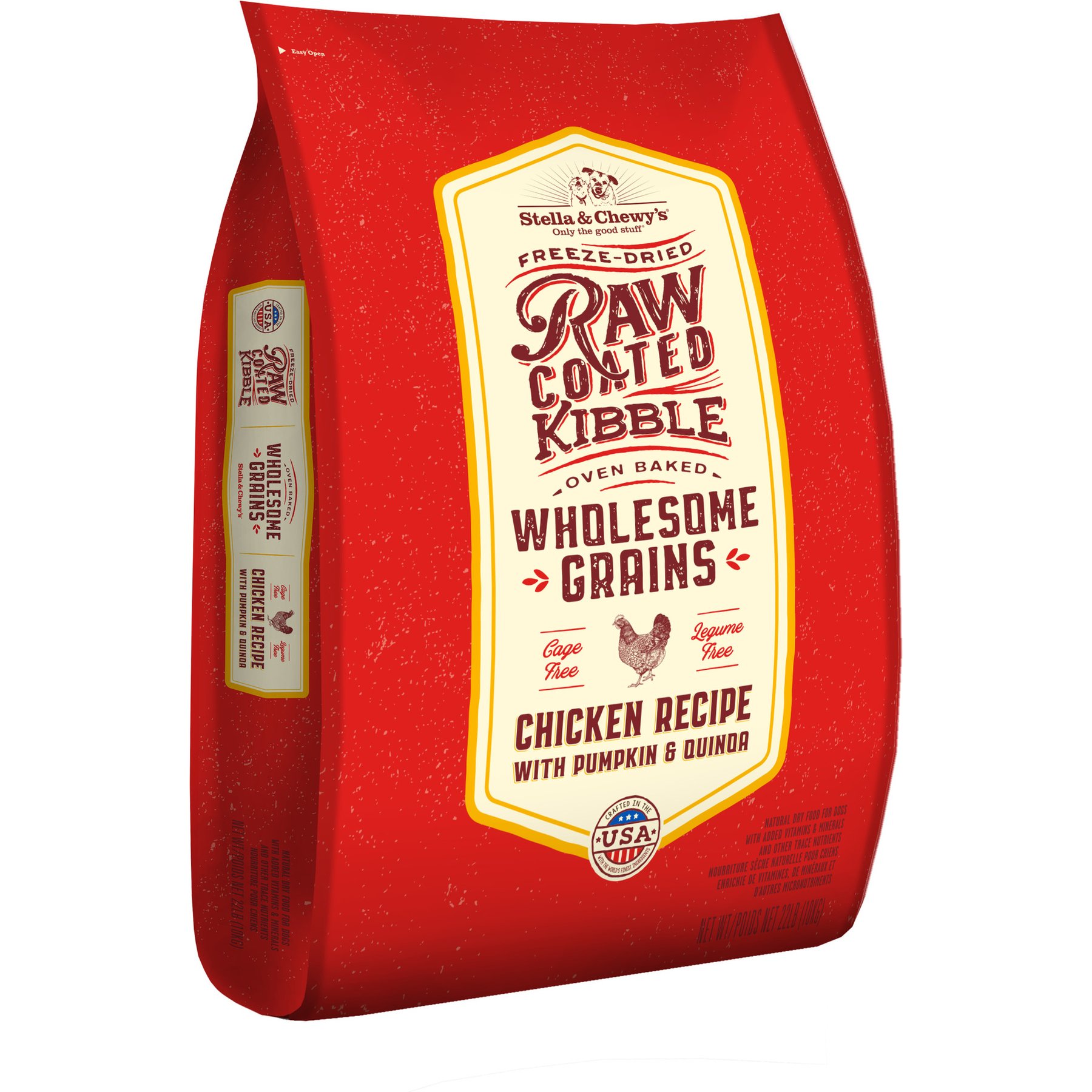 Stella & Chewy's Raw Coated Wholesome Grain Cage-Free Chicken Recipe Dry Dog Food
