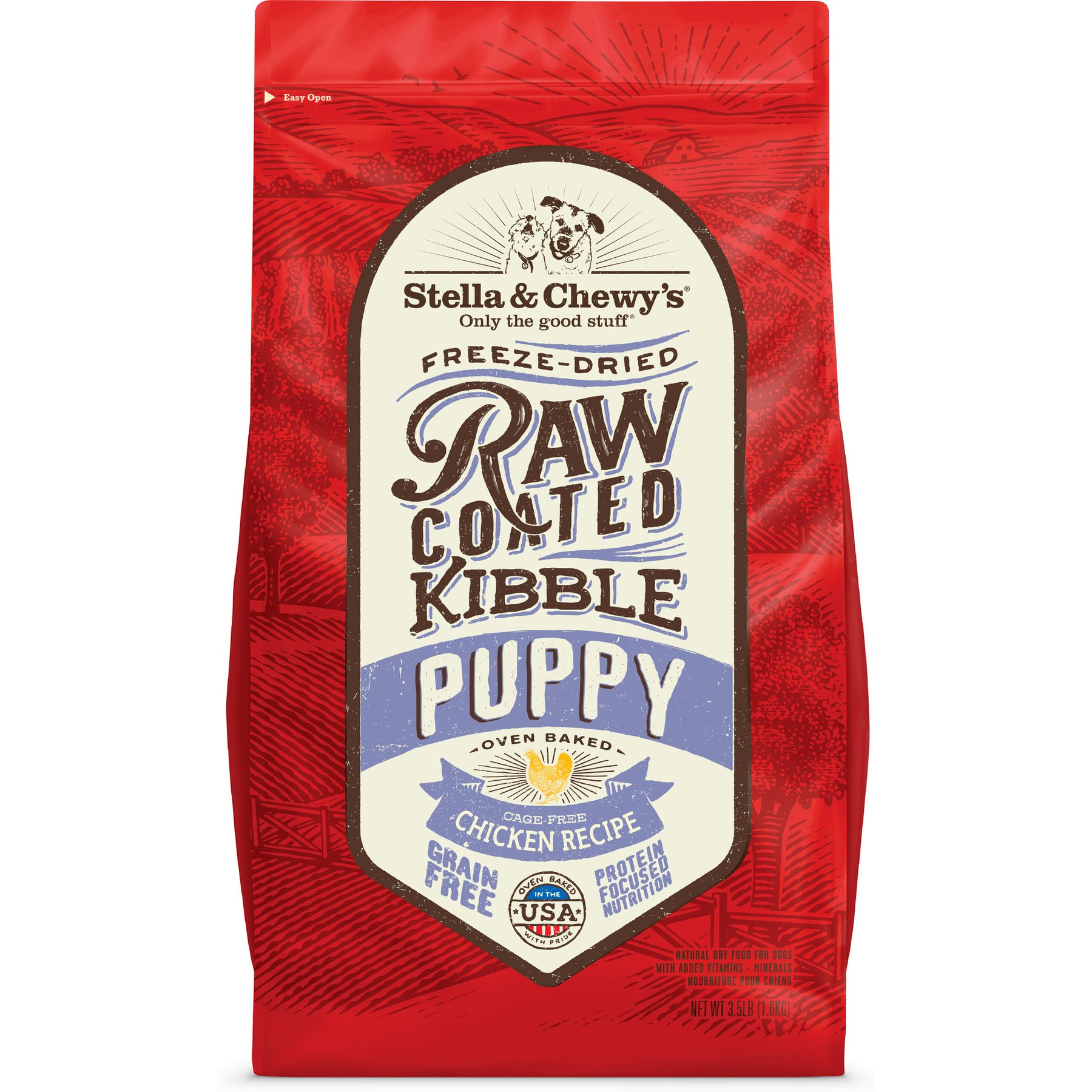 Stella & Chewy's Raw Coated Cage-Free Chicken Recipe Puppy Grain-Free Dry Dog Food