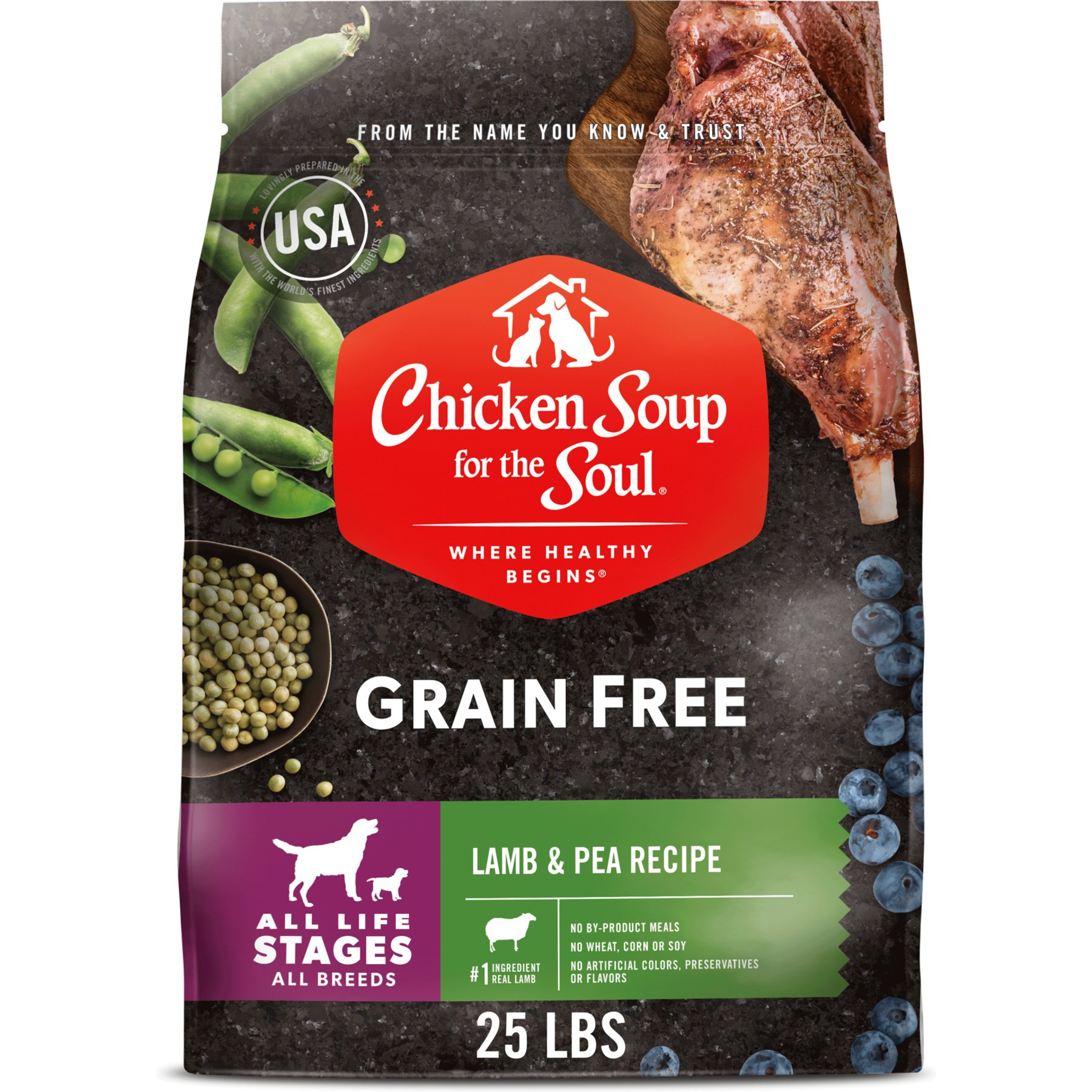 Chicken Soup for the Soul Grain-Free Lamb & Pea Recipe Dry Dog Food