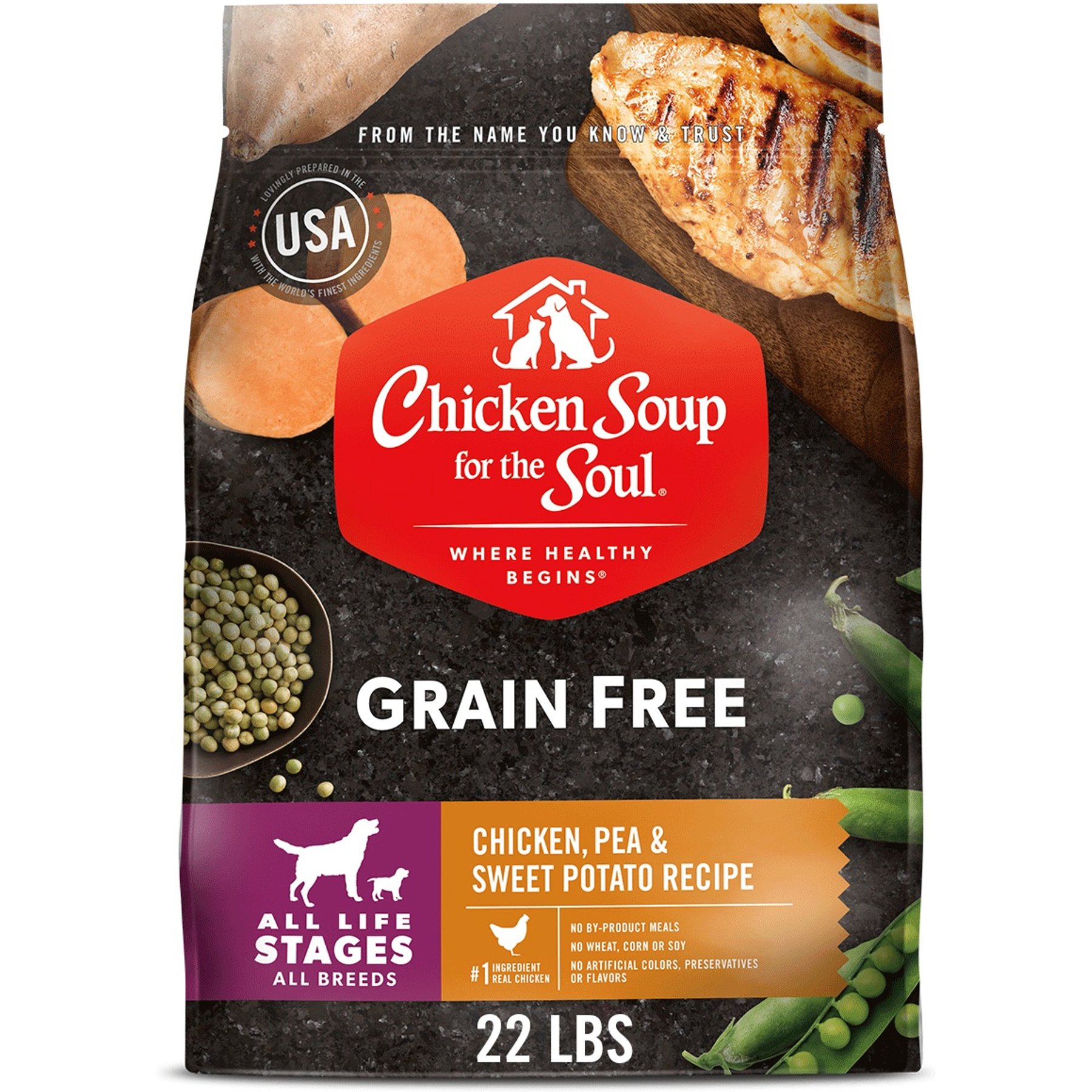 Chicken Soup for the Soul Grain-Free Chicken, Pea & Sweet Potato Recipe Dry Dog Food