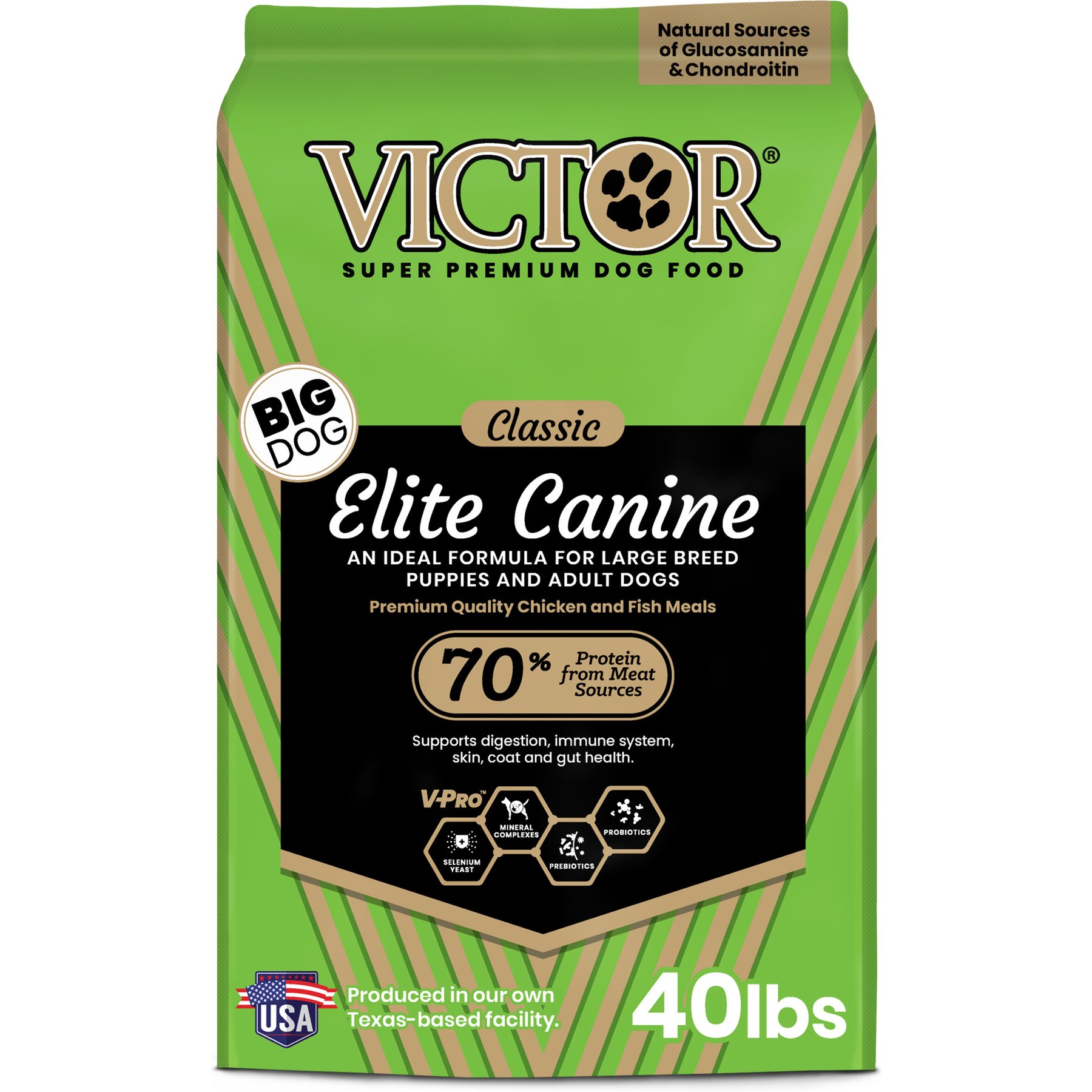 VICTOR Large Breed Gluten-Free Chicken & Fish Meal Elite Canine Dry Dog Food