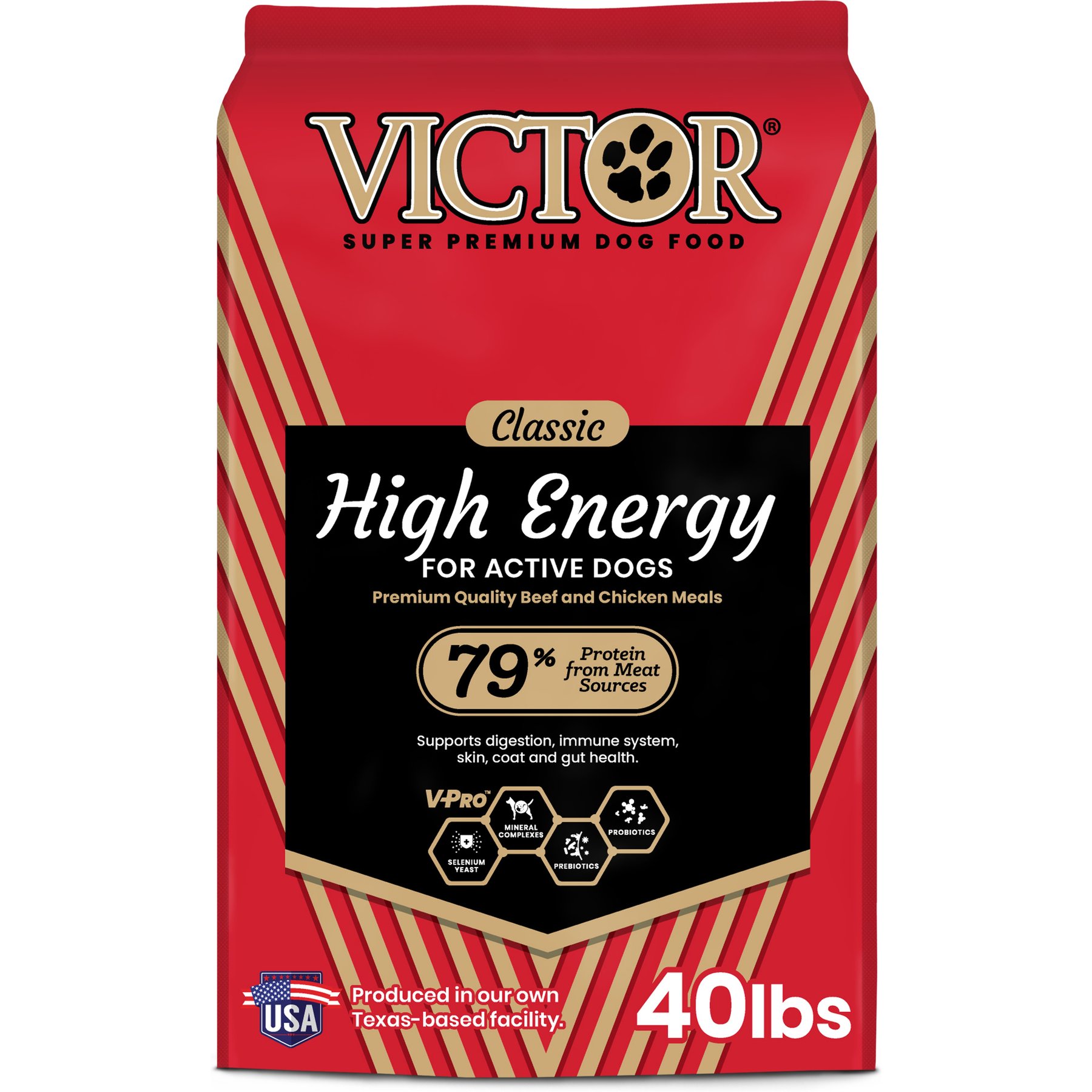VICTOR High Energy Active Sporting Gluten-Free Beef & Chicken Meal Dry Dog Food