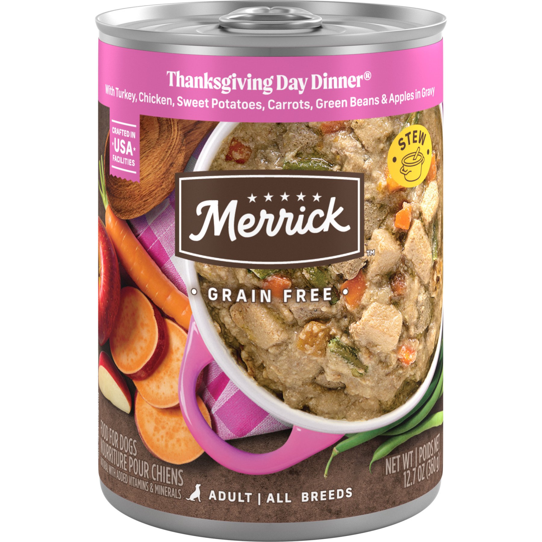 Merrick Grain-Free Wet Dog Food Thanksgiving Day Dinner