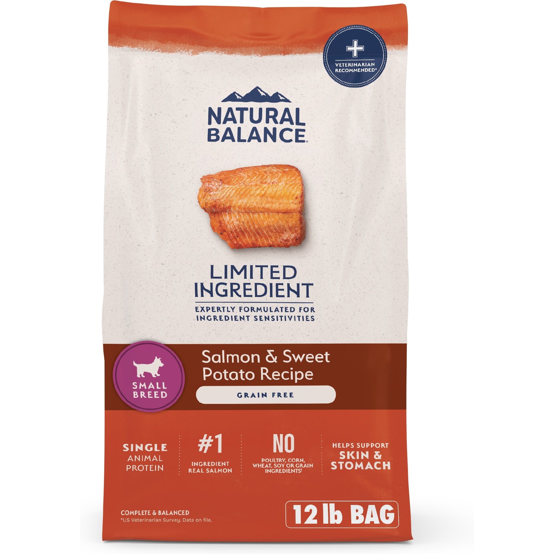 Natural Balance Limited Ingredient Grain-Free Salmon & Sweet Potato Small Breed Bites Recipe Dry Dog Food