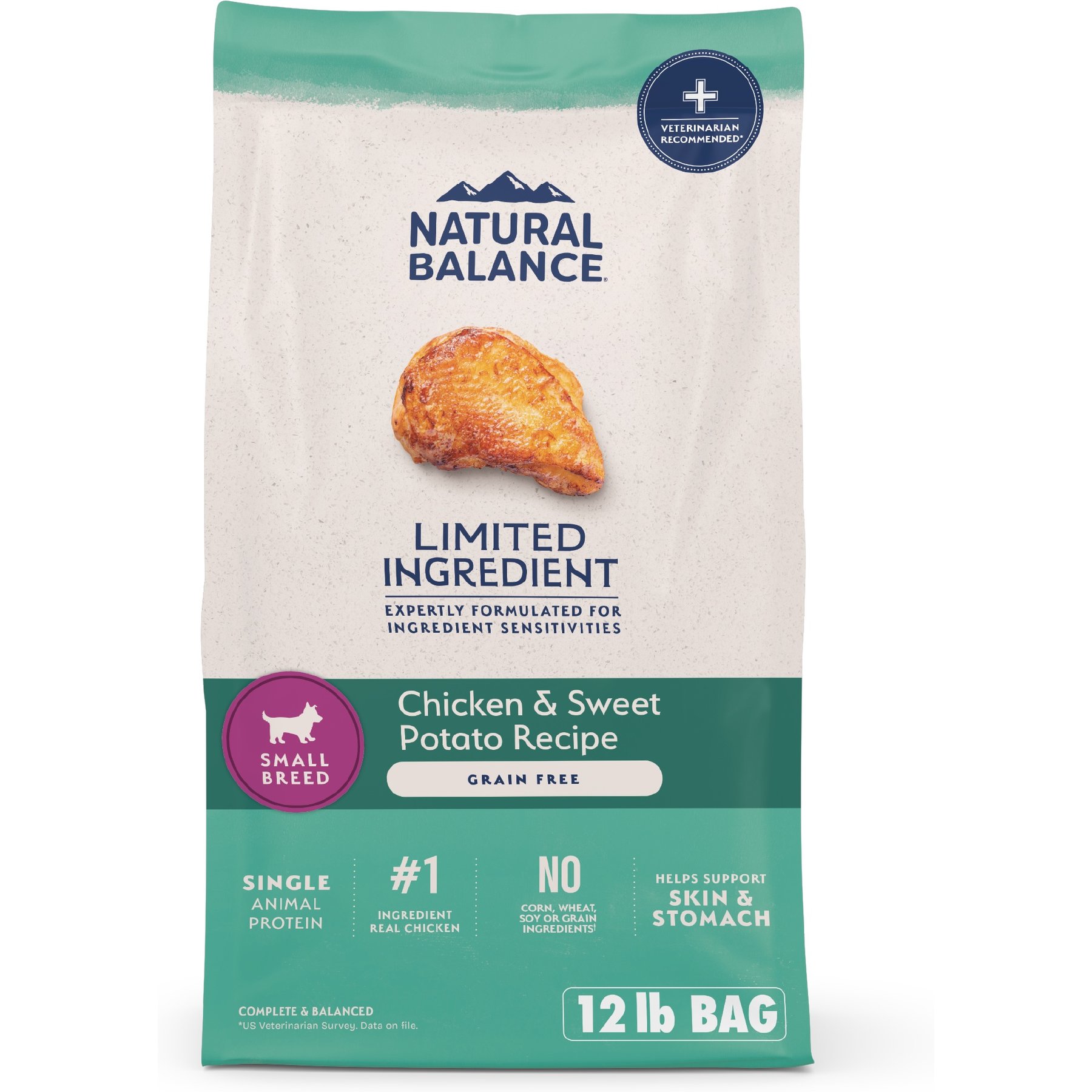 Natural Balance L.I.D. Limited Ingredient Diets Chicken & Sweet Potato Formula Small Breed Bites Grain-Free Dry Dog Food