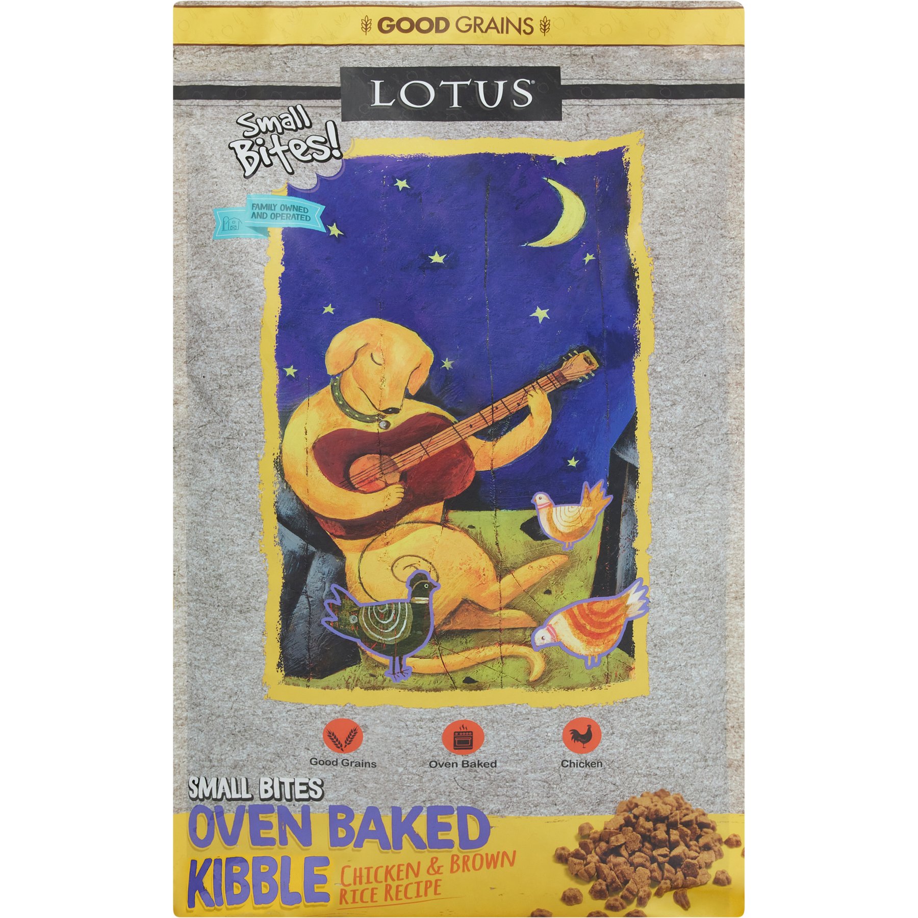 Lotus Oven-Baked Small Bites Good Grains Chicken Recipe Adult Dry Dog Food