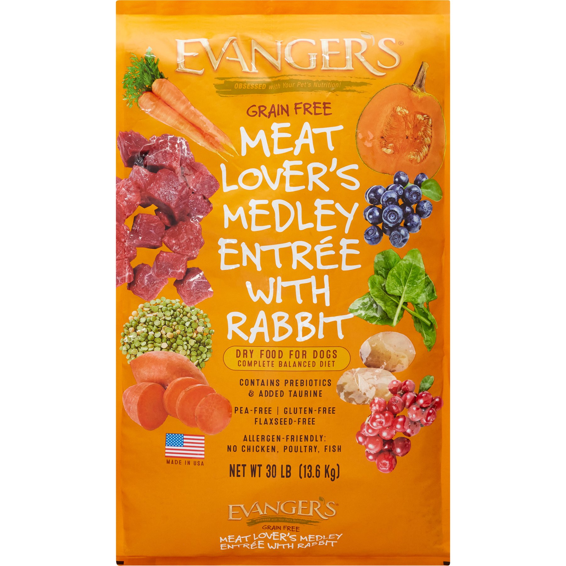 Evanger's Meat Lover's Medley with Rabbit Grain-Free Dry Dog Food