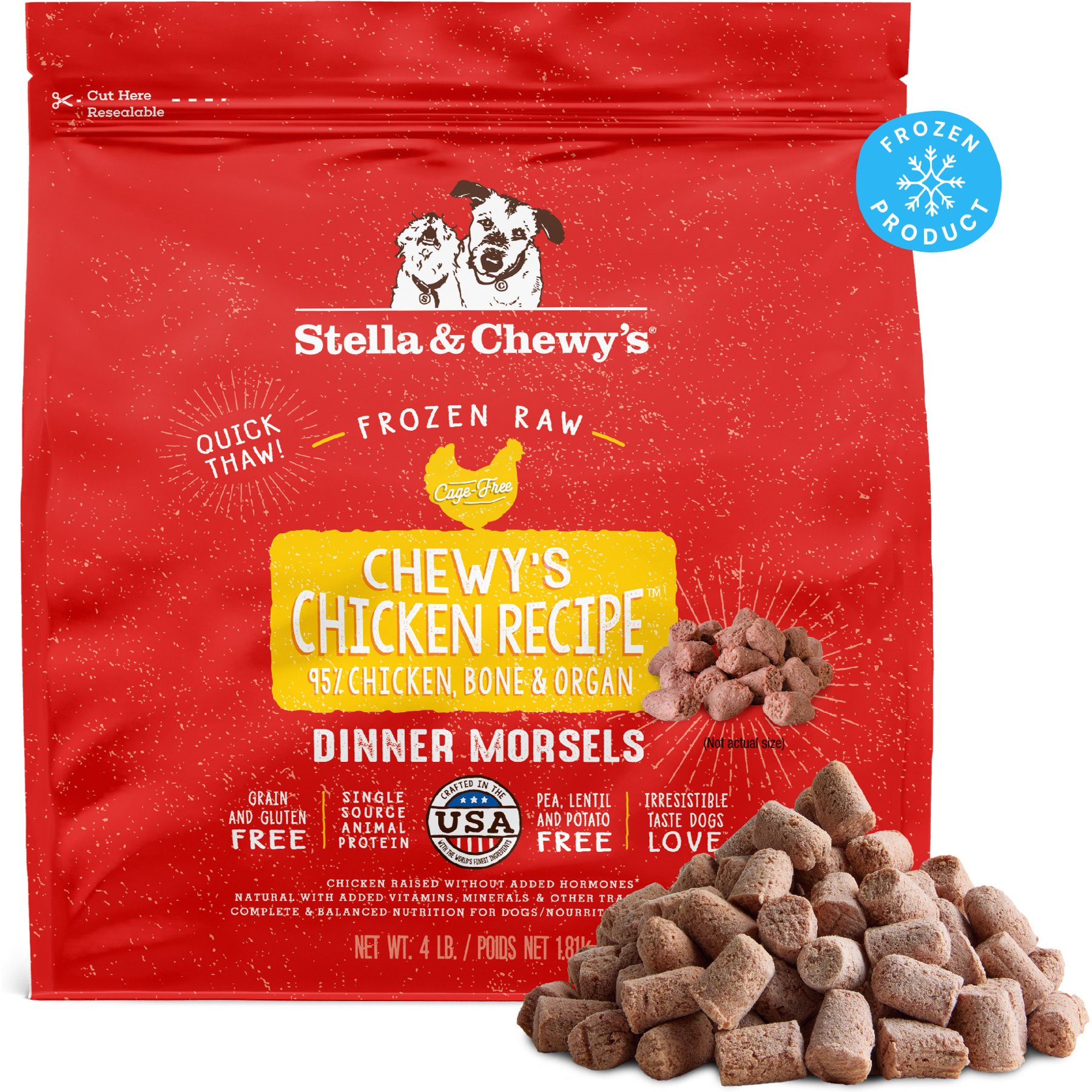 Stella & Chewy's Chewy's Chicken Morsels Frozen Raw Dog Food