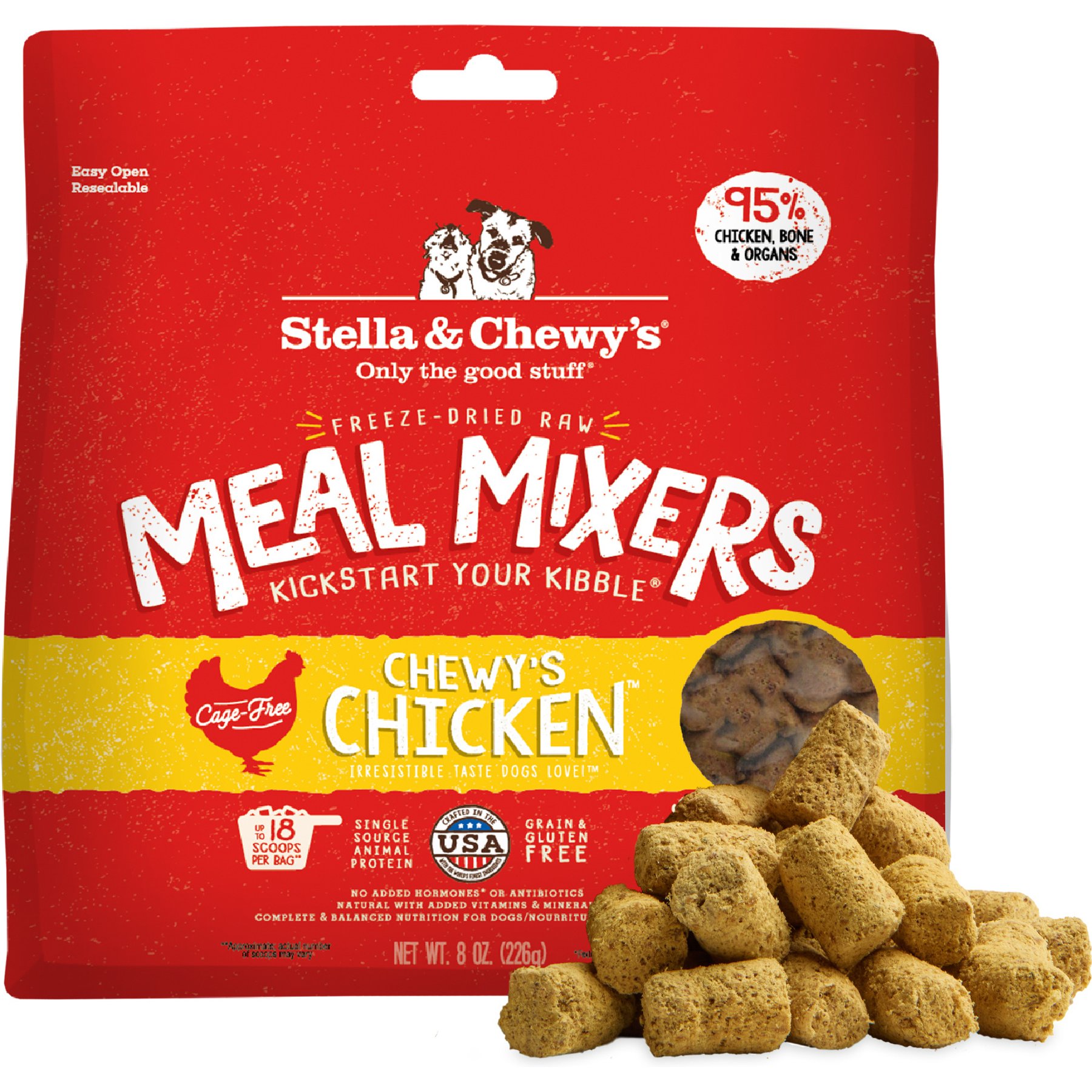 Stella & Chewy's Chewy's Chicken Meal Mixers Freeze-Dried Raw Dog Food Topper