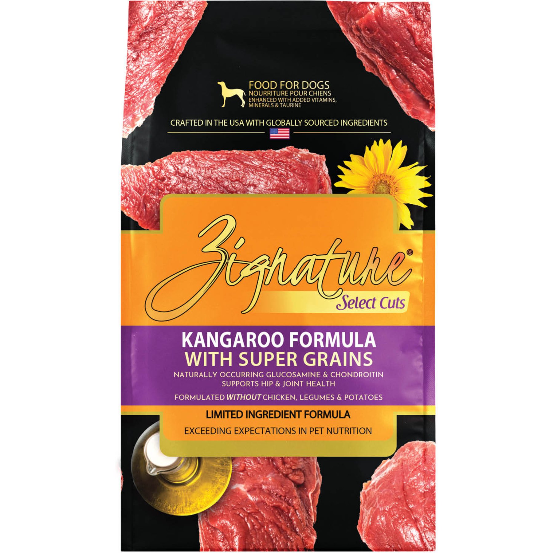 Zignature Select Cuts Kangaroo Formula Dry Dog Food