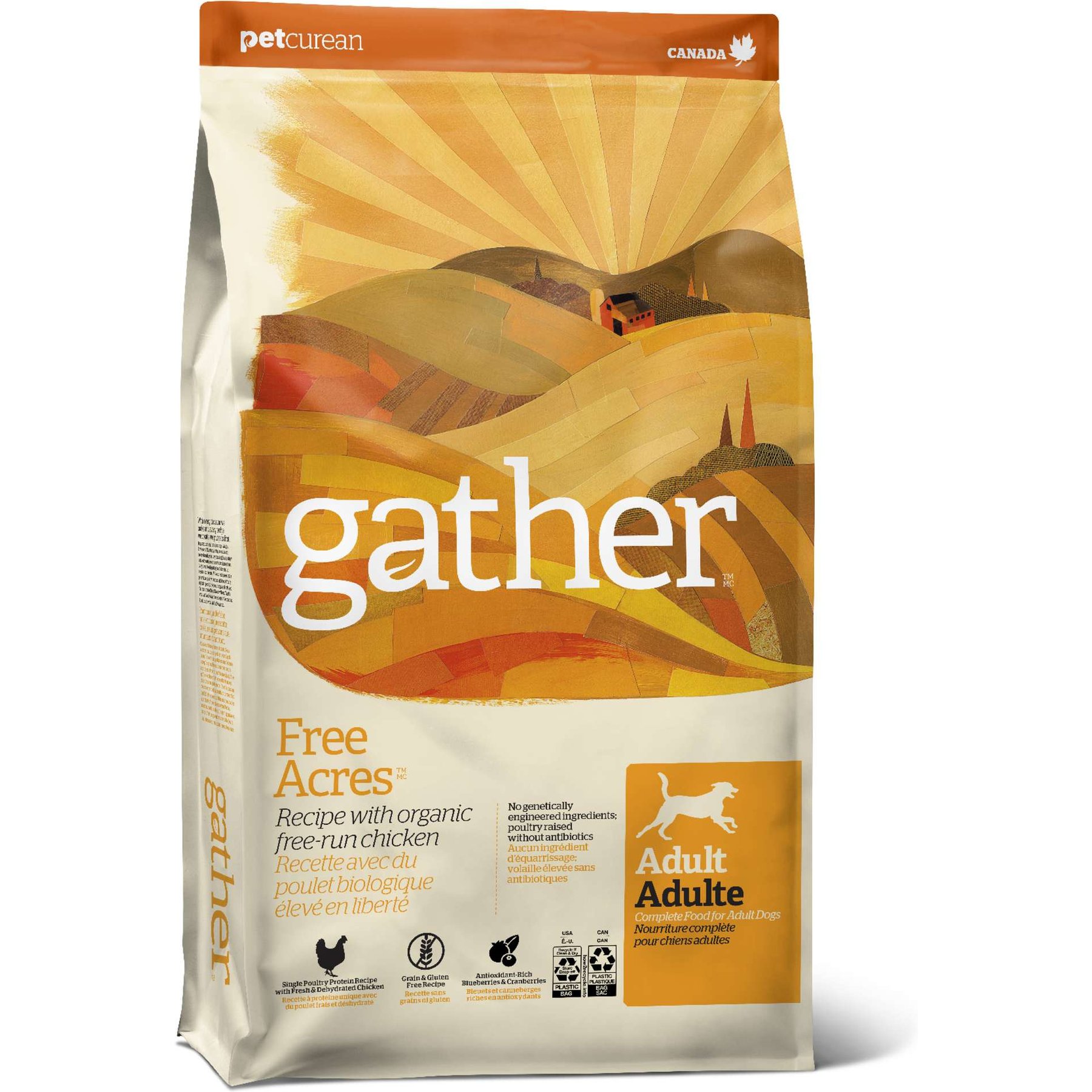 Gather Free Acres Organic Free-Run Chicken Dry Dog Food