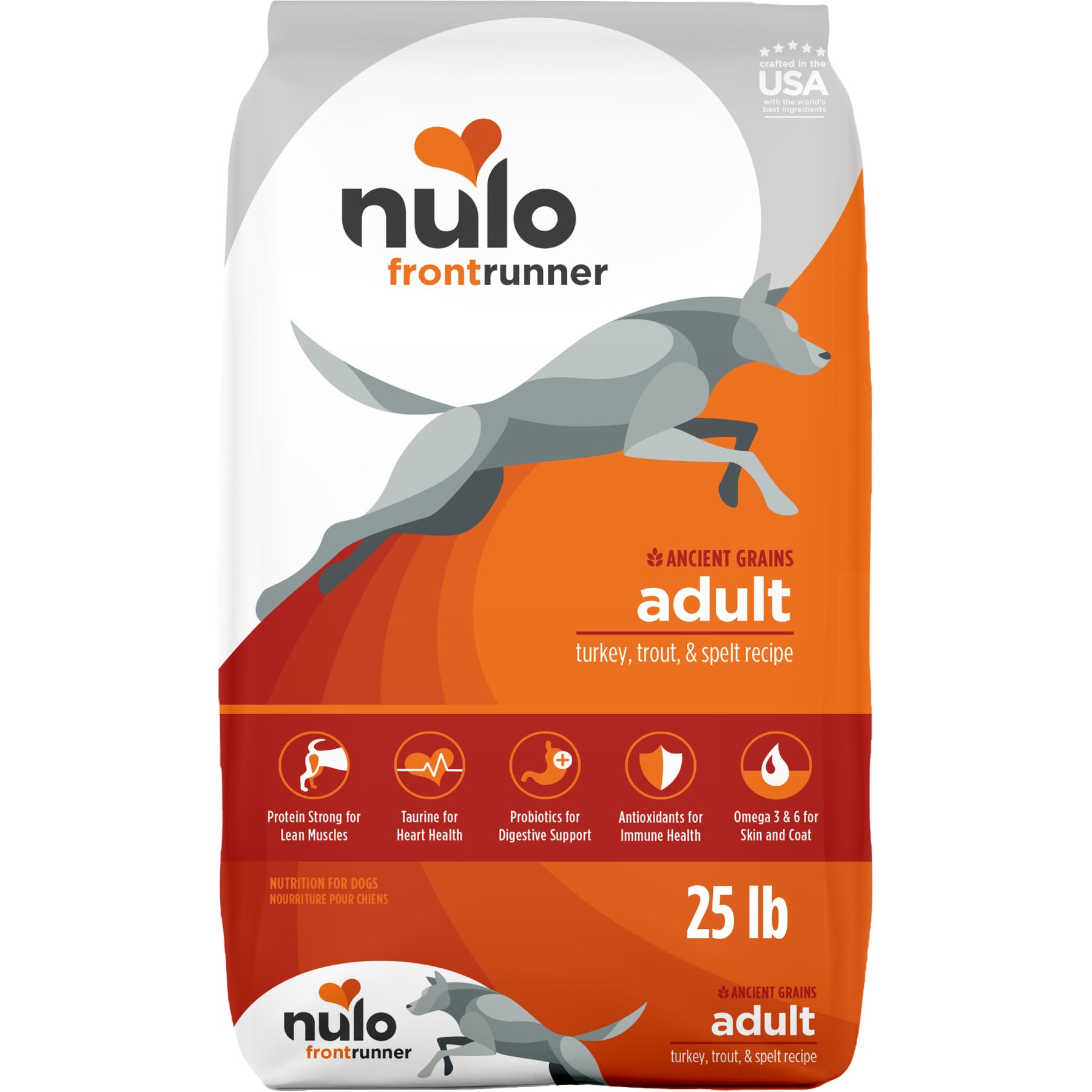 Nulo Frontrunner Ancient Grains Turkey, Trout & Spelt Recipe High-Protein Adult Dry Dog Food