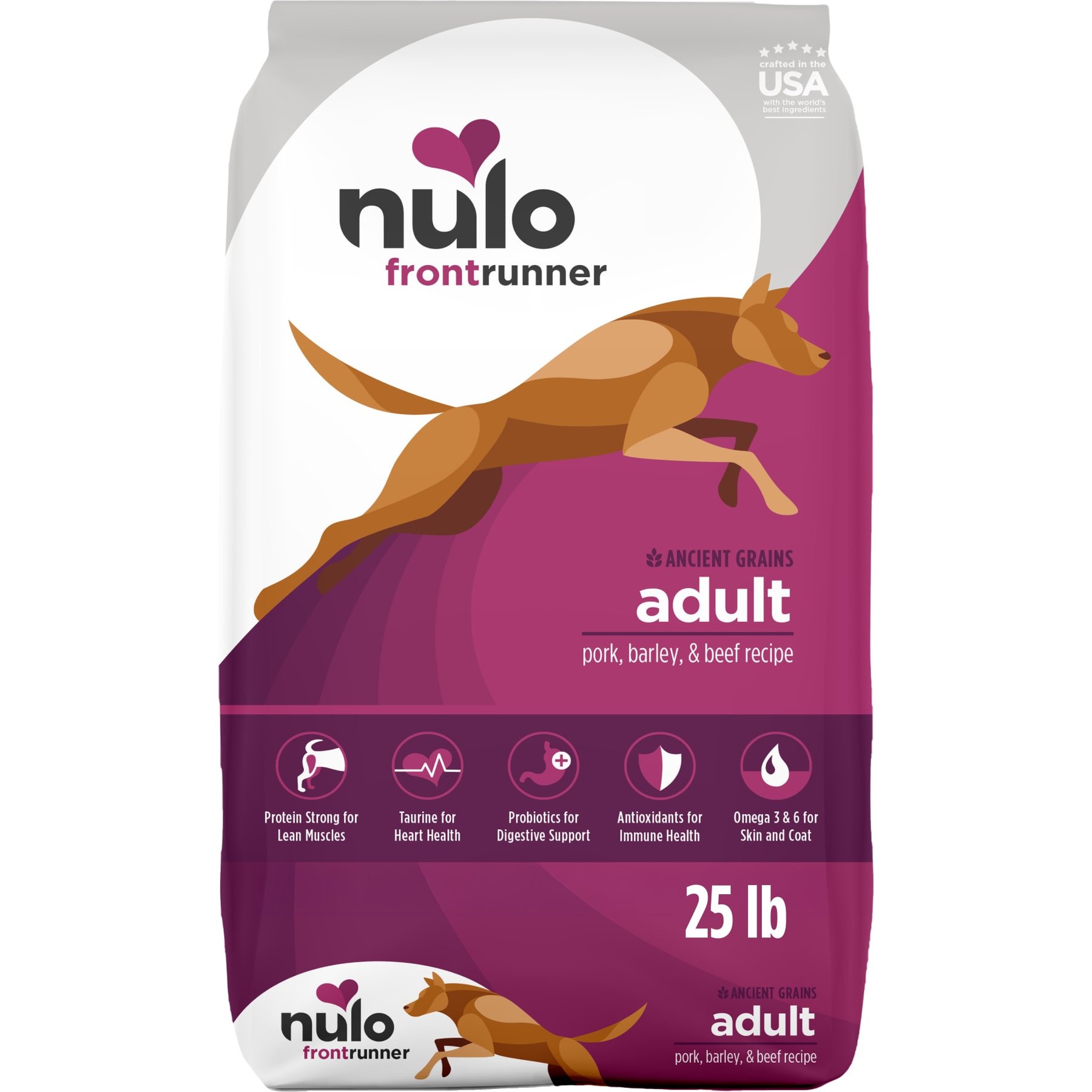 Nulo Frontrunner Ancient Grains Pork, Barley, & Beef Recipe High-Protein Adult Dry Dog Food