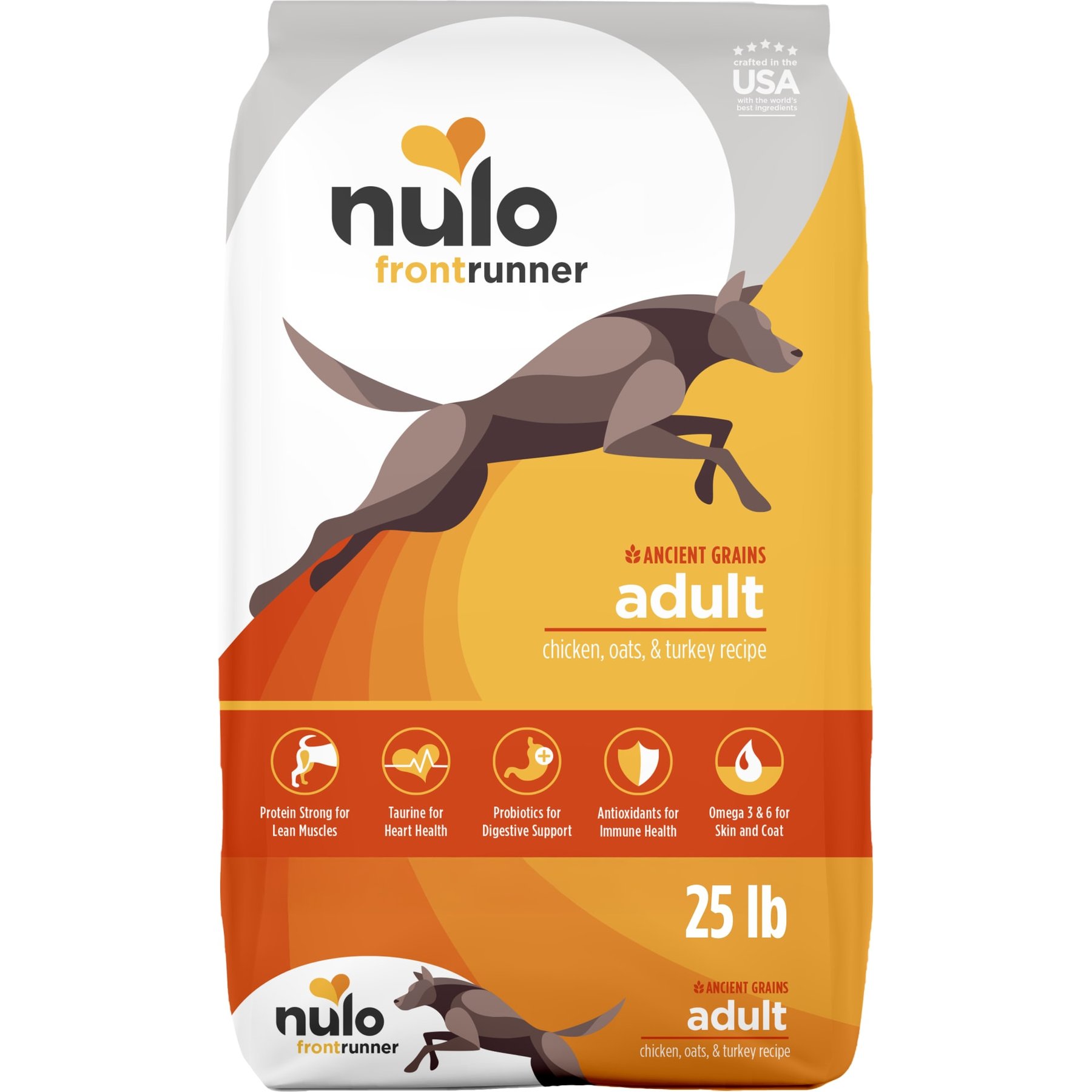 Nulo Frontrunner Ancient Grains Chicken, Oats, & Turkey Recipe High-Protein Adult Dry Dog Food