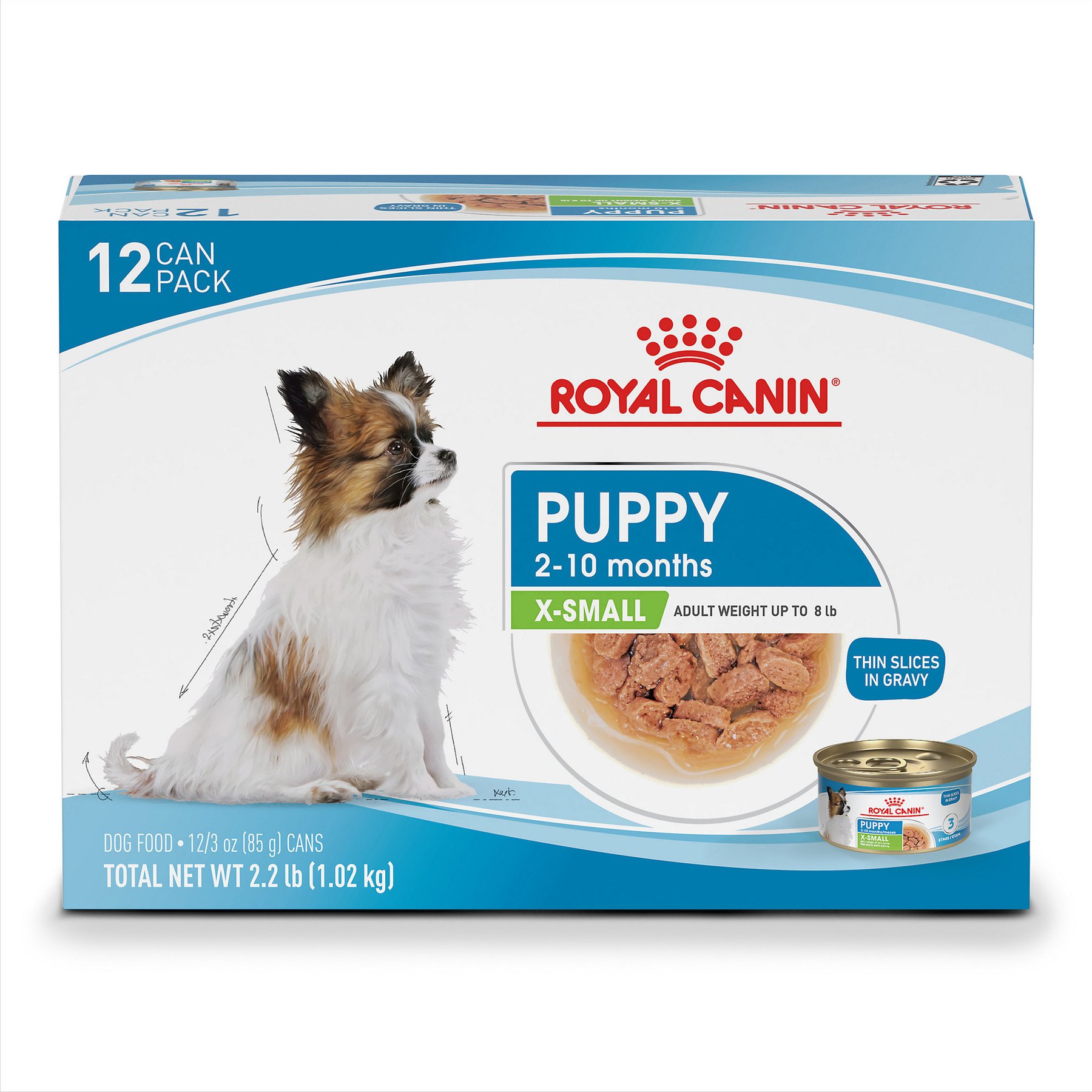 Royal Canin Size Health Nutrition X-Small Puppy Thin Slices in Gravy Wet Dog Food