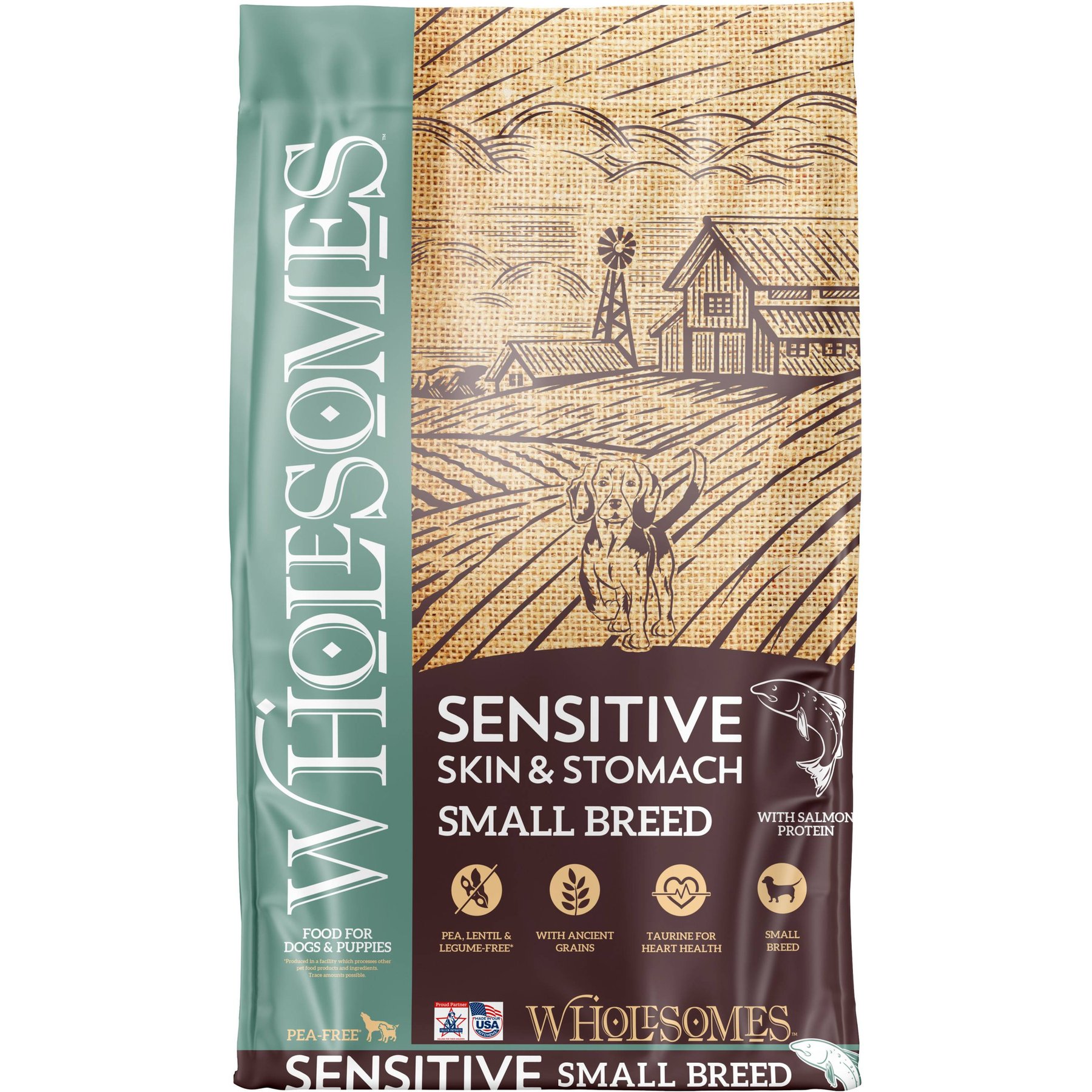 Wholesomes Sensitive Skin & Stomach Small Breed Salmon Protein Dry Dog Food