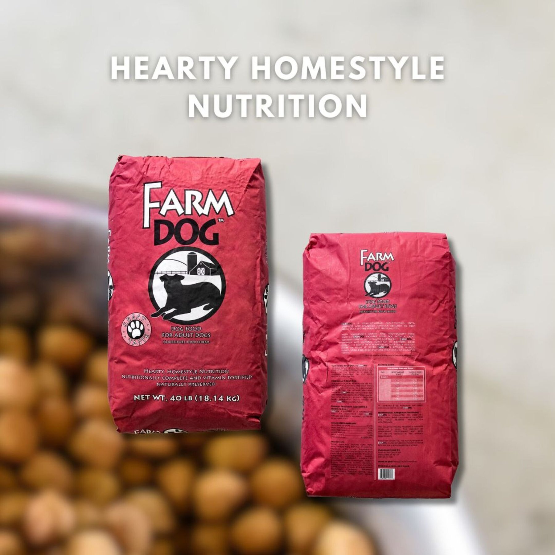 Farm Dog Pork Flavor Dry Dog Food