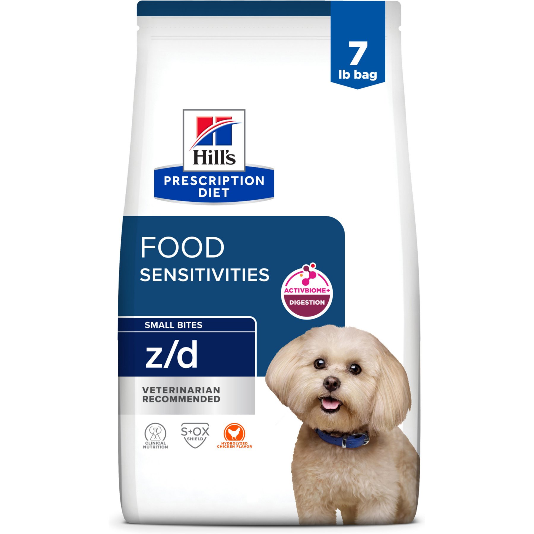 Hill's Prescription Diet z/d Small Bites Skin & Food Sensitivies Hydrolyzed Chicken Flavor Dry Dog Food