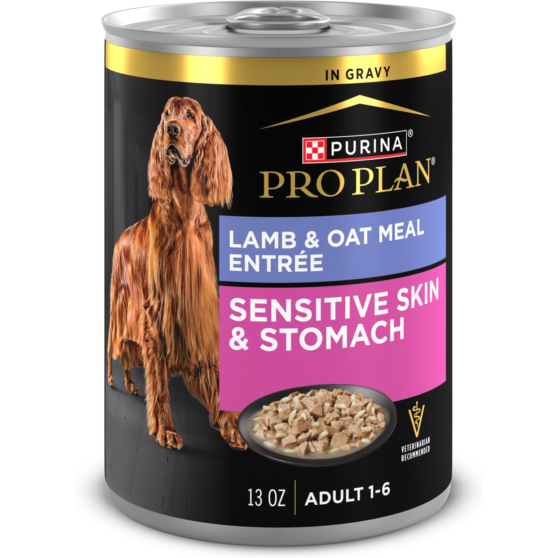 Purina Pro Plan Sensitive Skin & Stomach Lamb & Oat Meal in Gravy Wet Dog Food