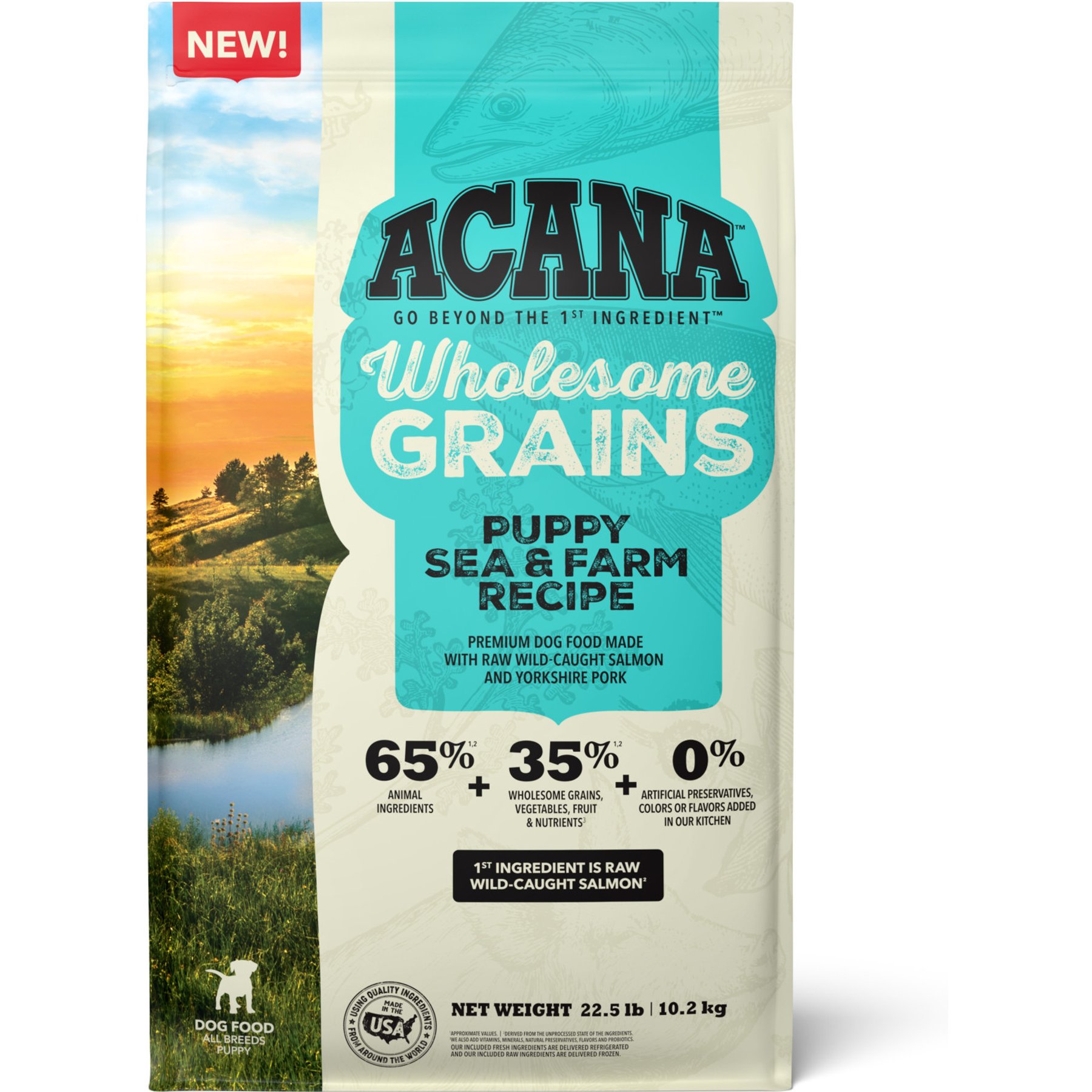 ACANA Wholesome Grains Puppy Sea & Farm Dry Dog Food