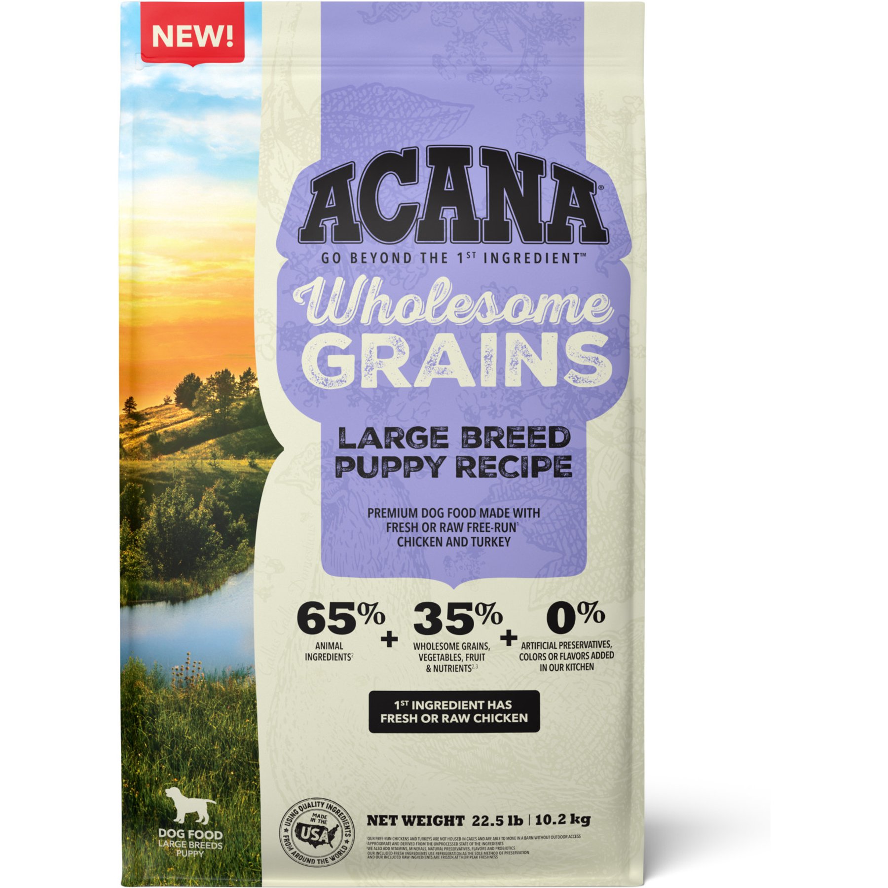ACANA Wholesome Grains Large Breed Puppy Dry Dog Food