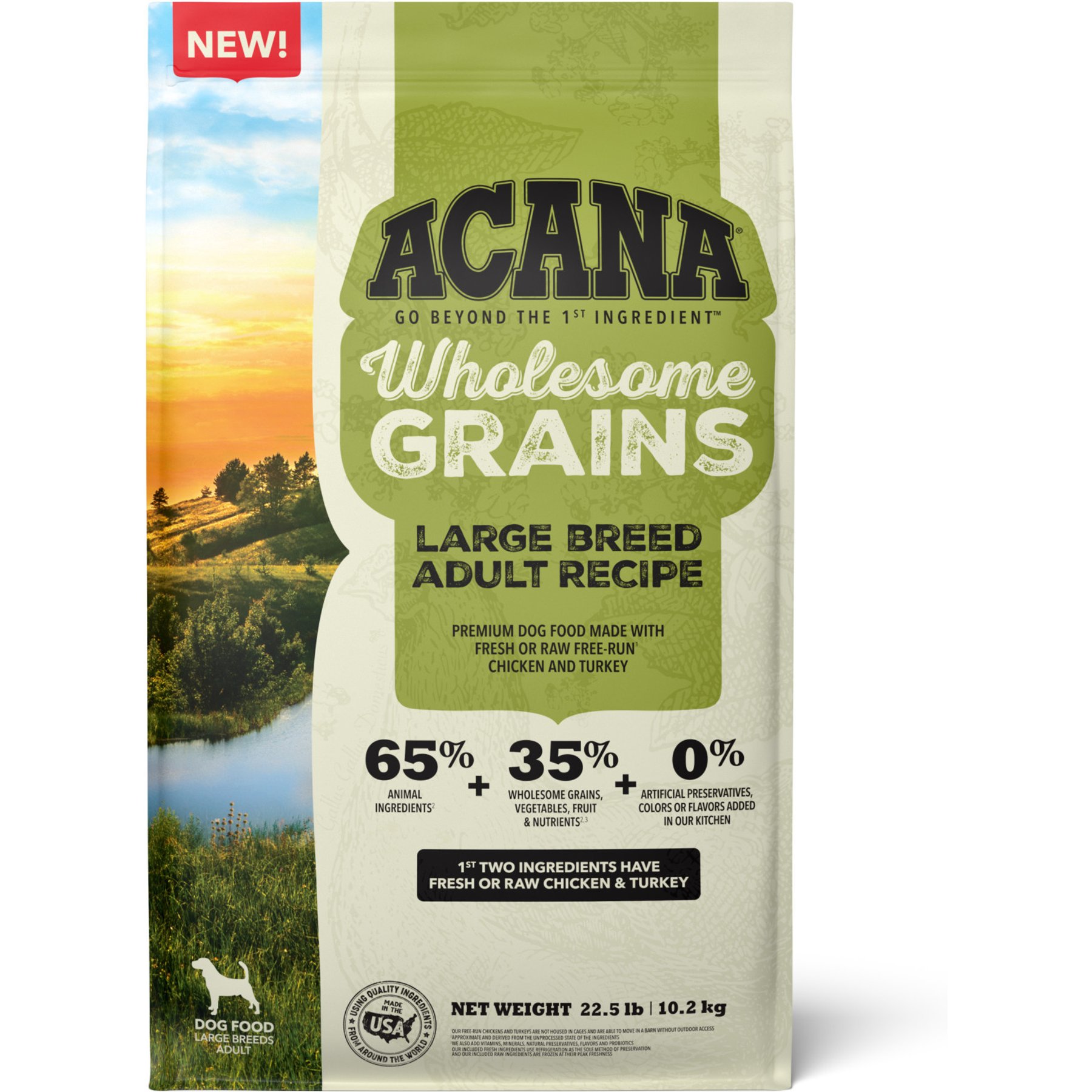 ACANA Wholesome Large Breed Adult Grains Dry Dog Food