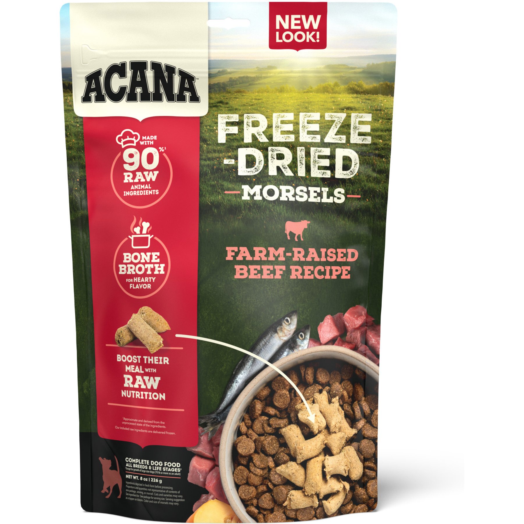 ACANA Free-Run Duck Morsels Grain-Free High-Protein Freeze-Dried Dog Food & Topper