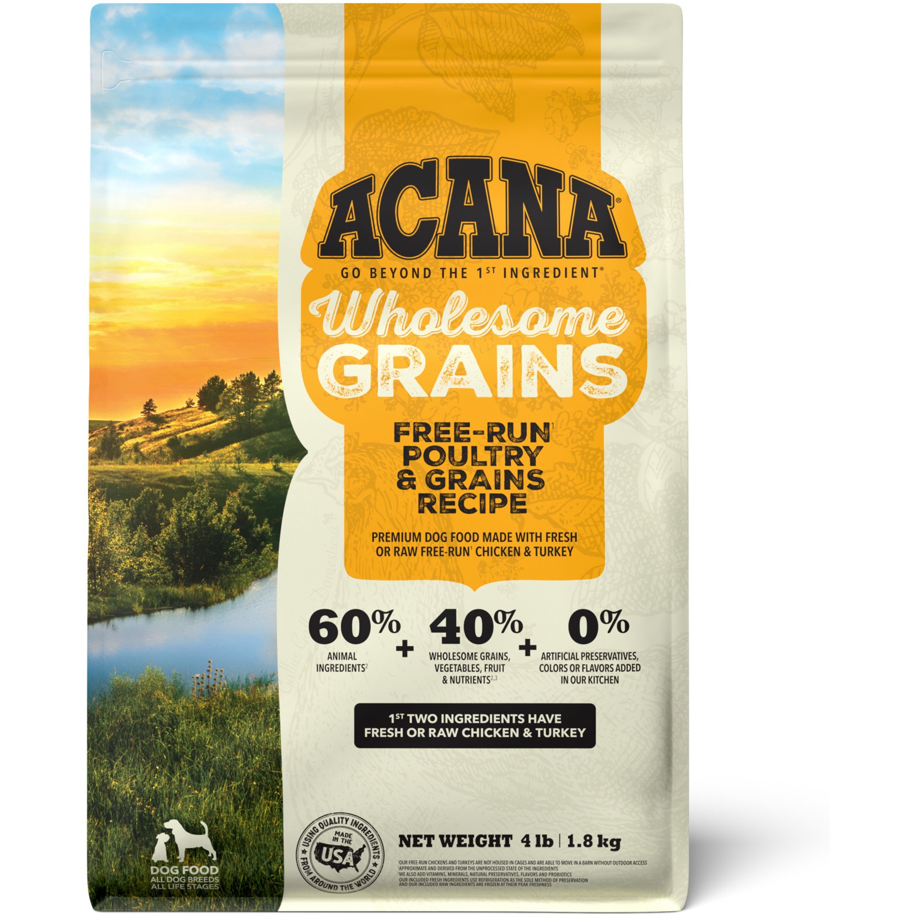 ACANA Free-Run Poultry Wholesome Grains Dry Dog Food