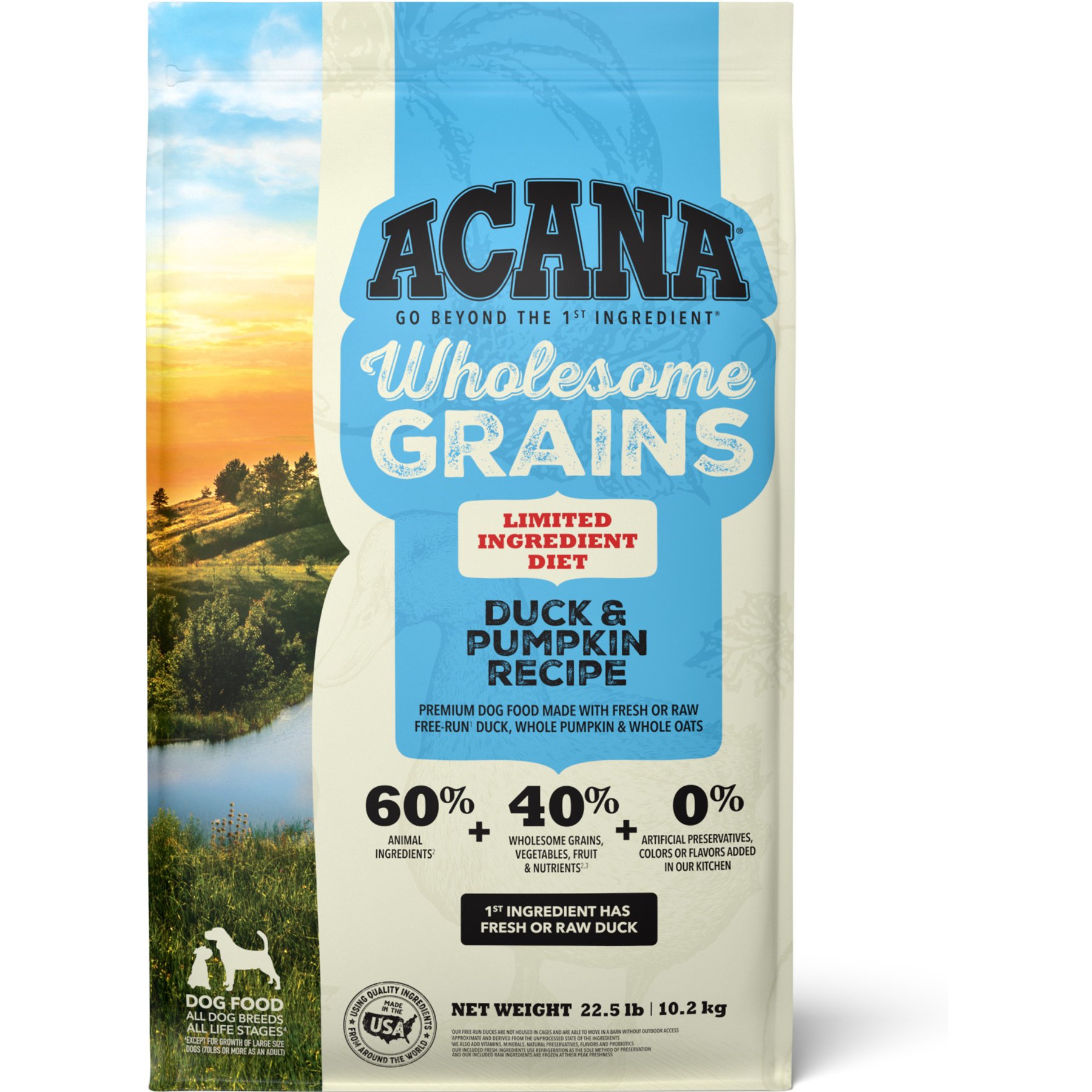 ACANA Limited Ingredient Duck & Pumpkin Wholesome Grains Dry Dog Food