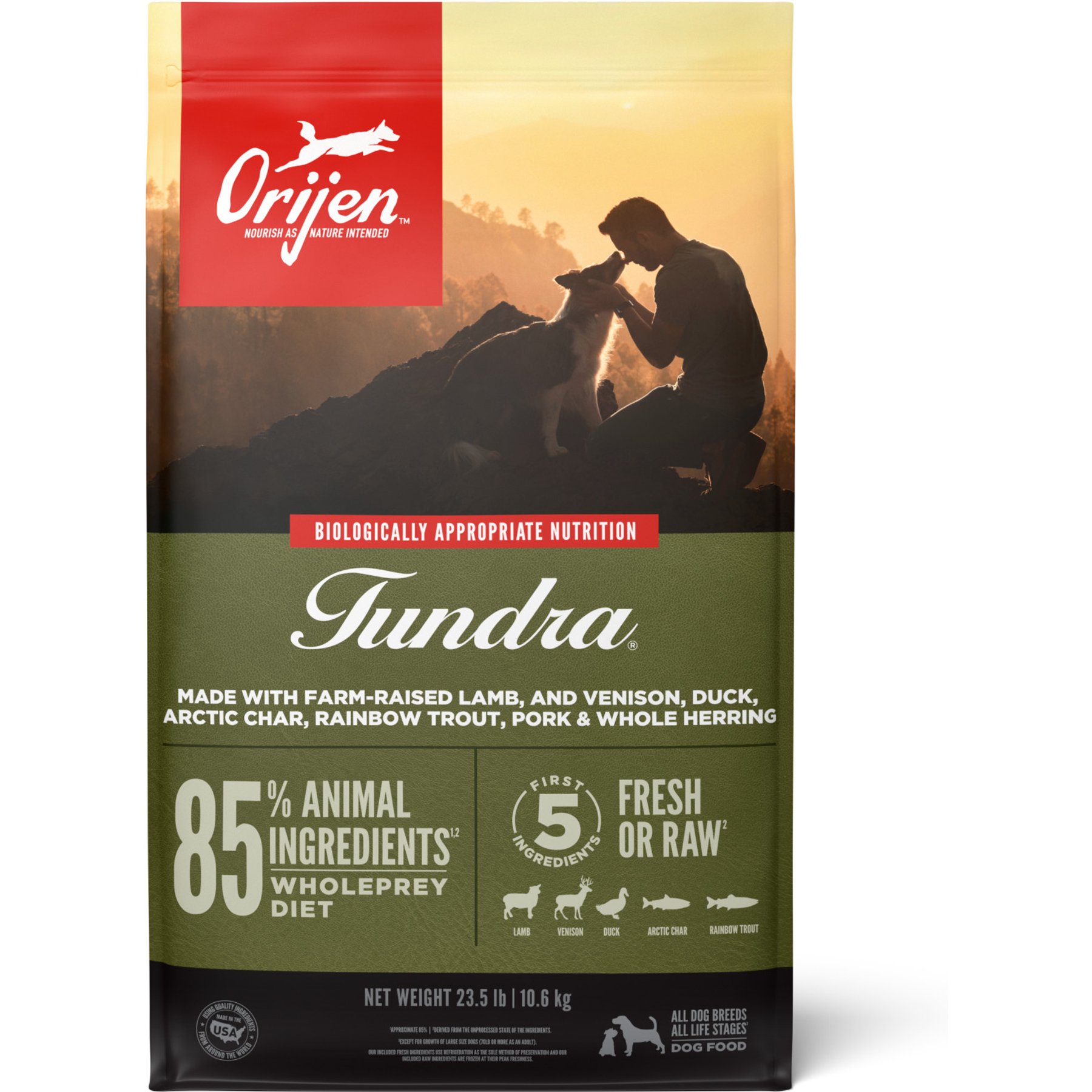 ORIJEN Tundra Grain-Free Poultry Free High-Protein Dry Dog Food
