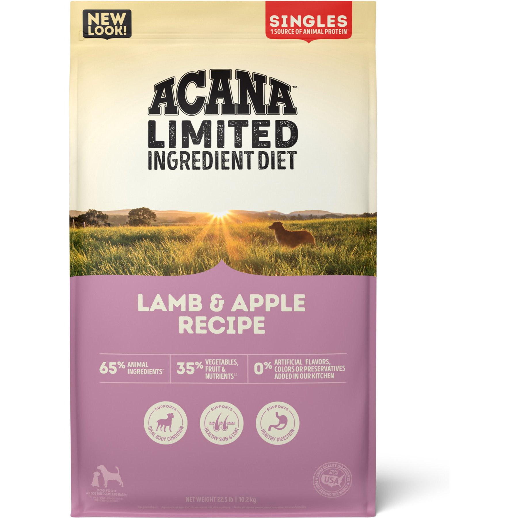 ACANA Singles Limited Ingredient Lamb & Apple Grain-Free High-Protein Dry Dog Food